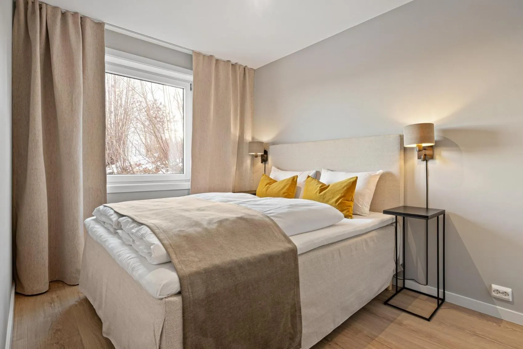 Bed in Bjørvika Apartments - Sirkus Renaa