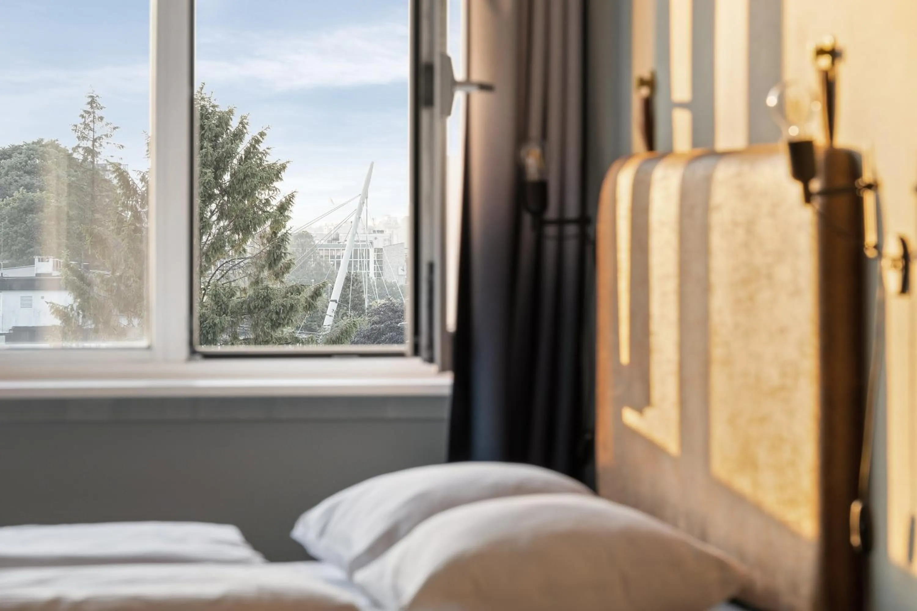 View (from property/room), Bed in Bjørvika Apartments - Sirkus Renaa