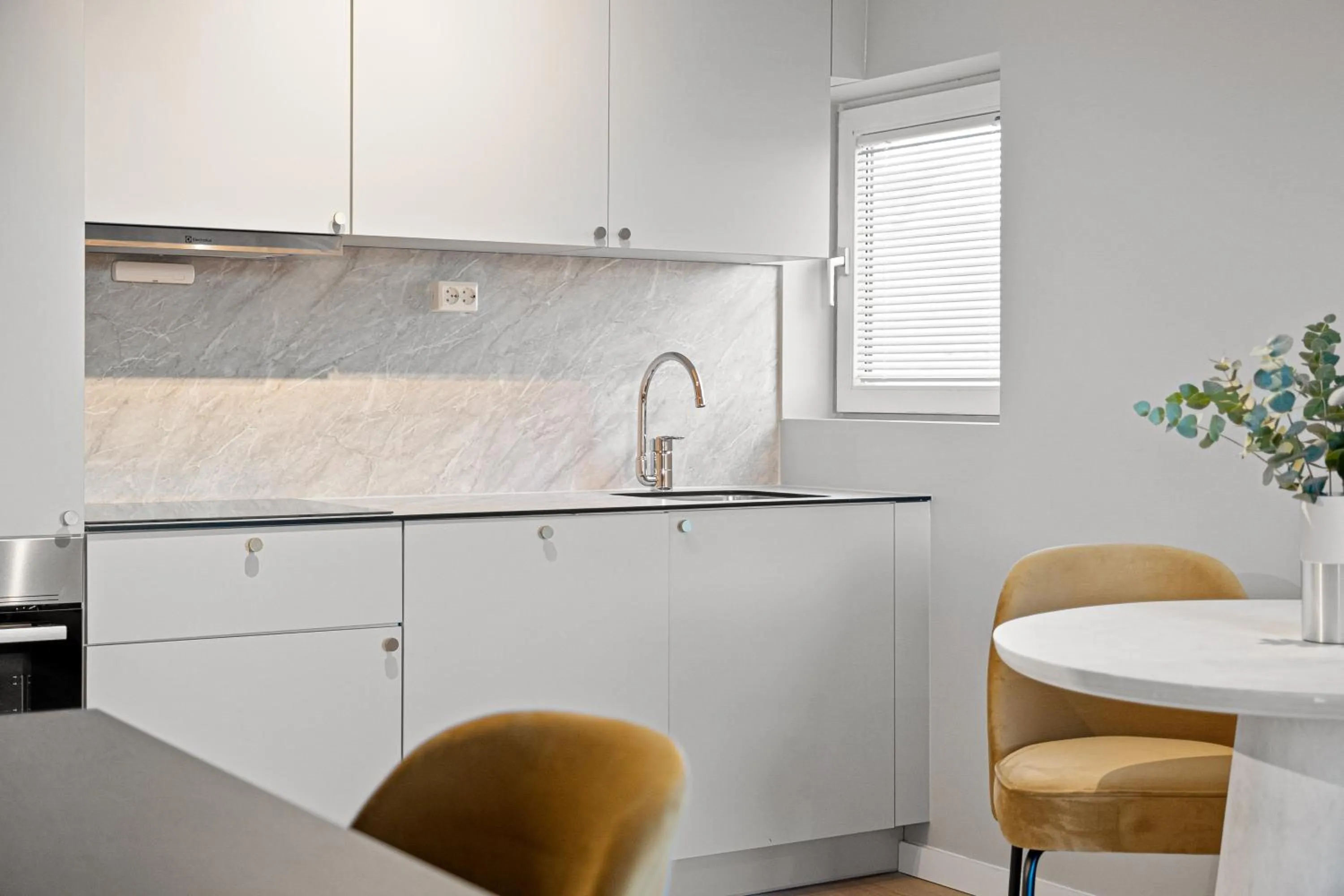 kitchen in Bjørvika Apartments - Sirkus Renaa