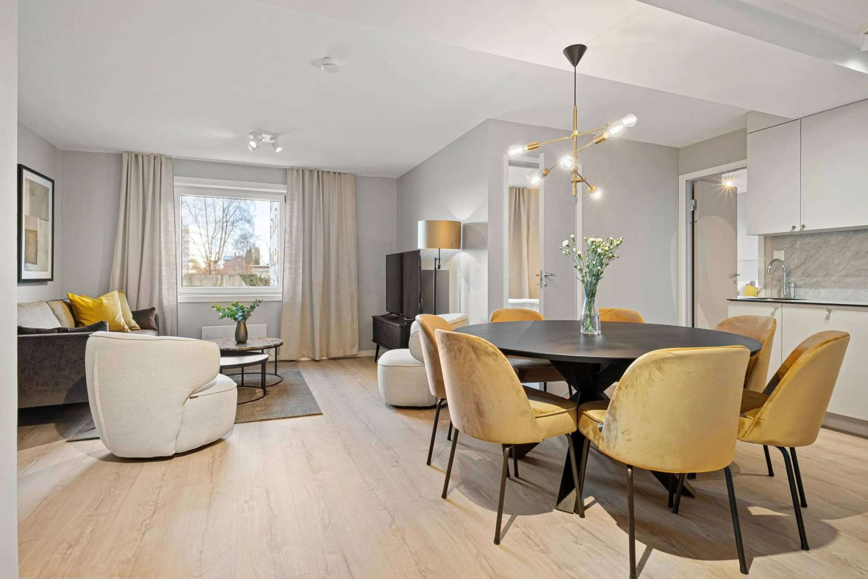 Living room in Bjørvika Apartments - Sirkus Renaa