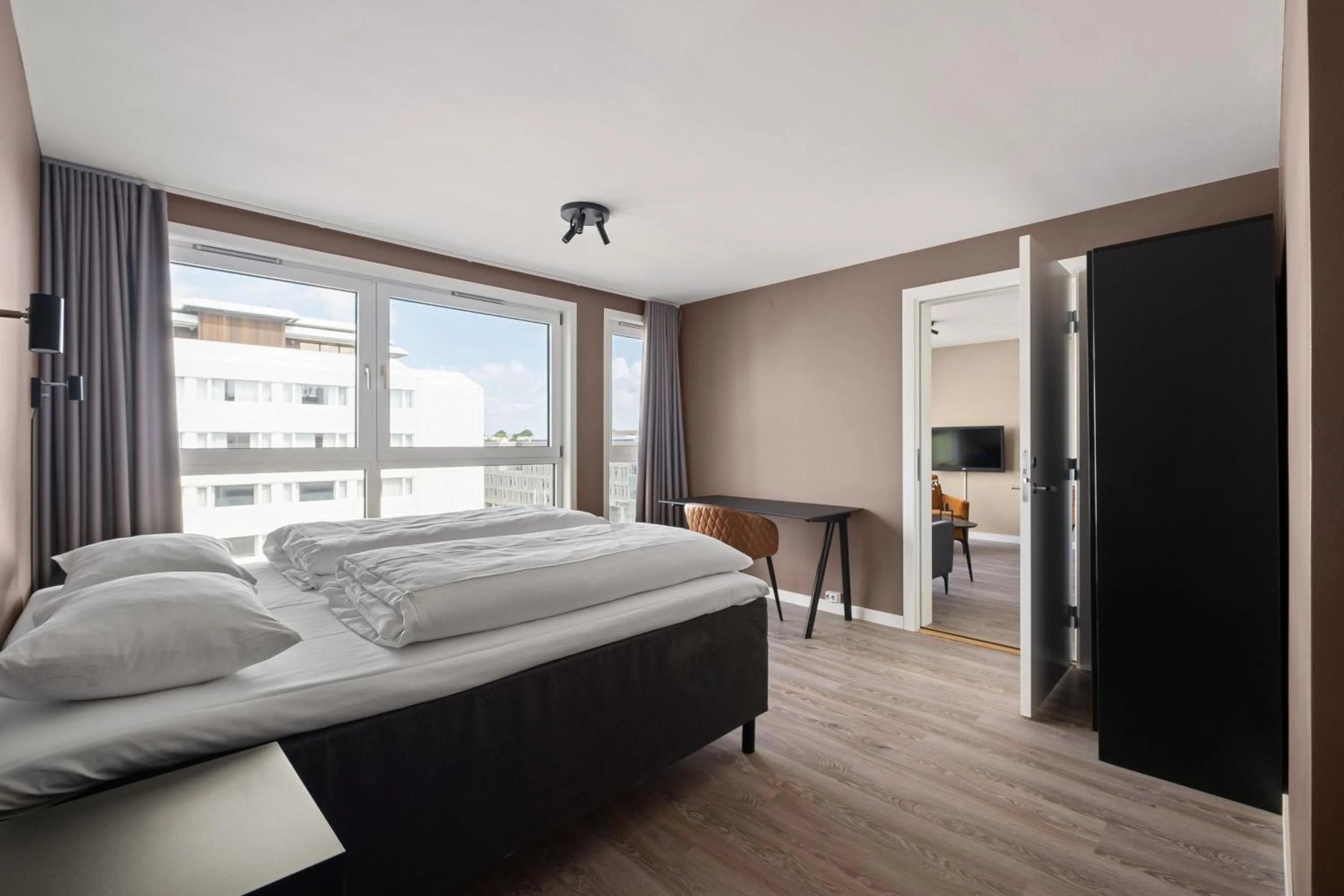 Bedroom, Bed in Bjørvika Apartments - Sirkus Renaa