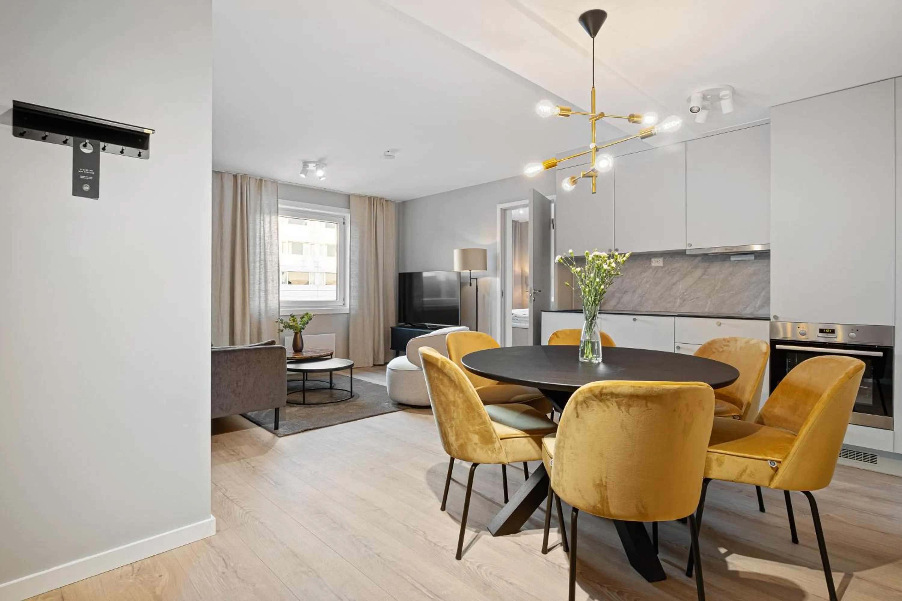 kitchen in Bjørvika Apartments - Sirkus Renaa