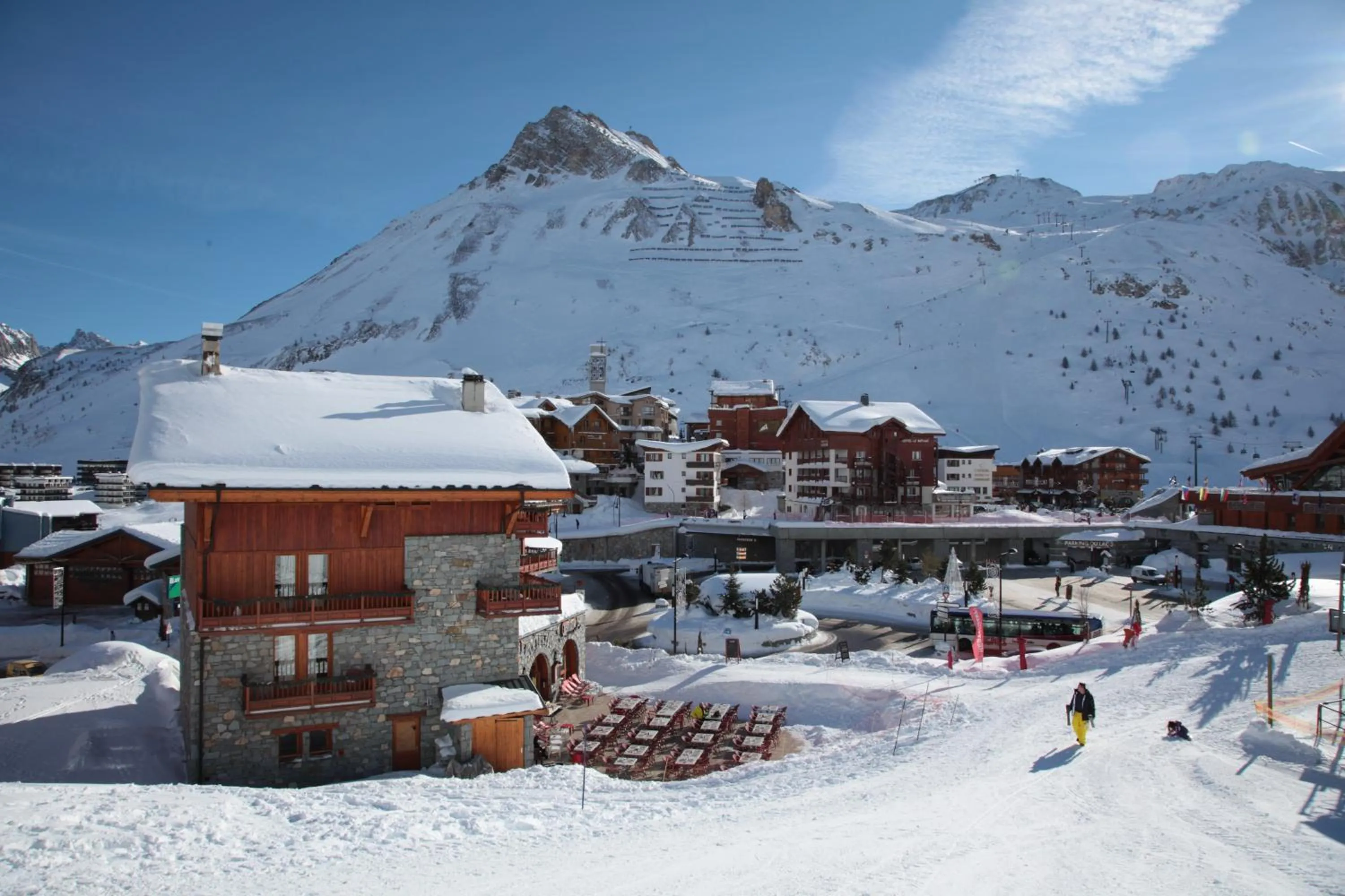 Patio in Résidences Village Montana by Les Etincelles
