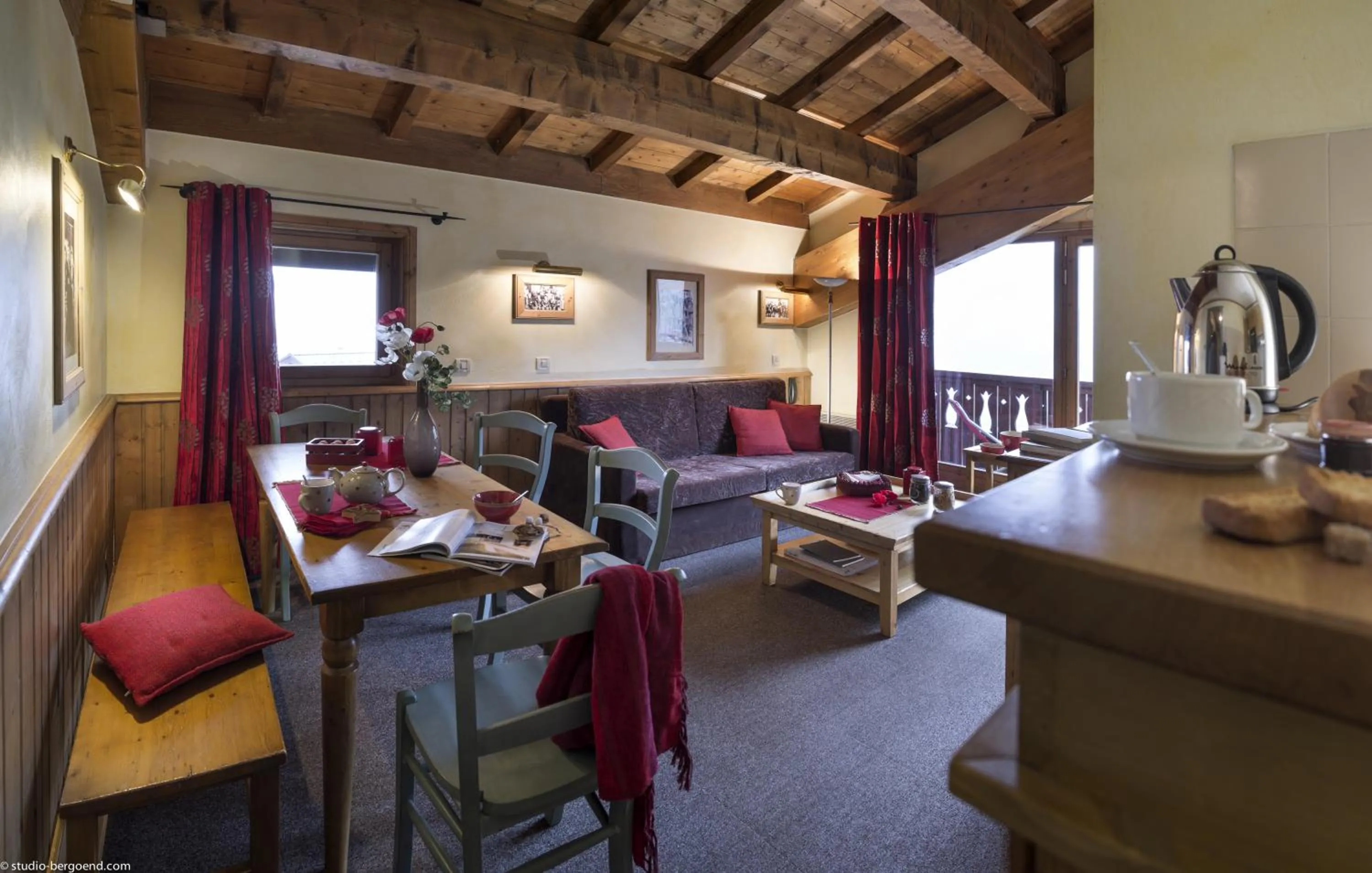 Living room in Résidences Village Montana by Les Etincelles
