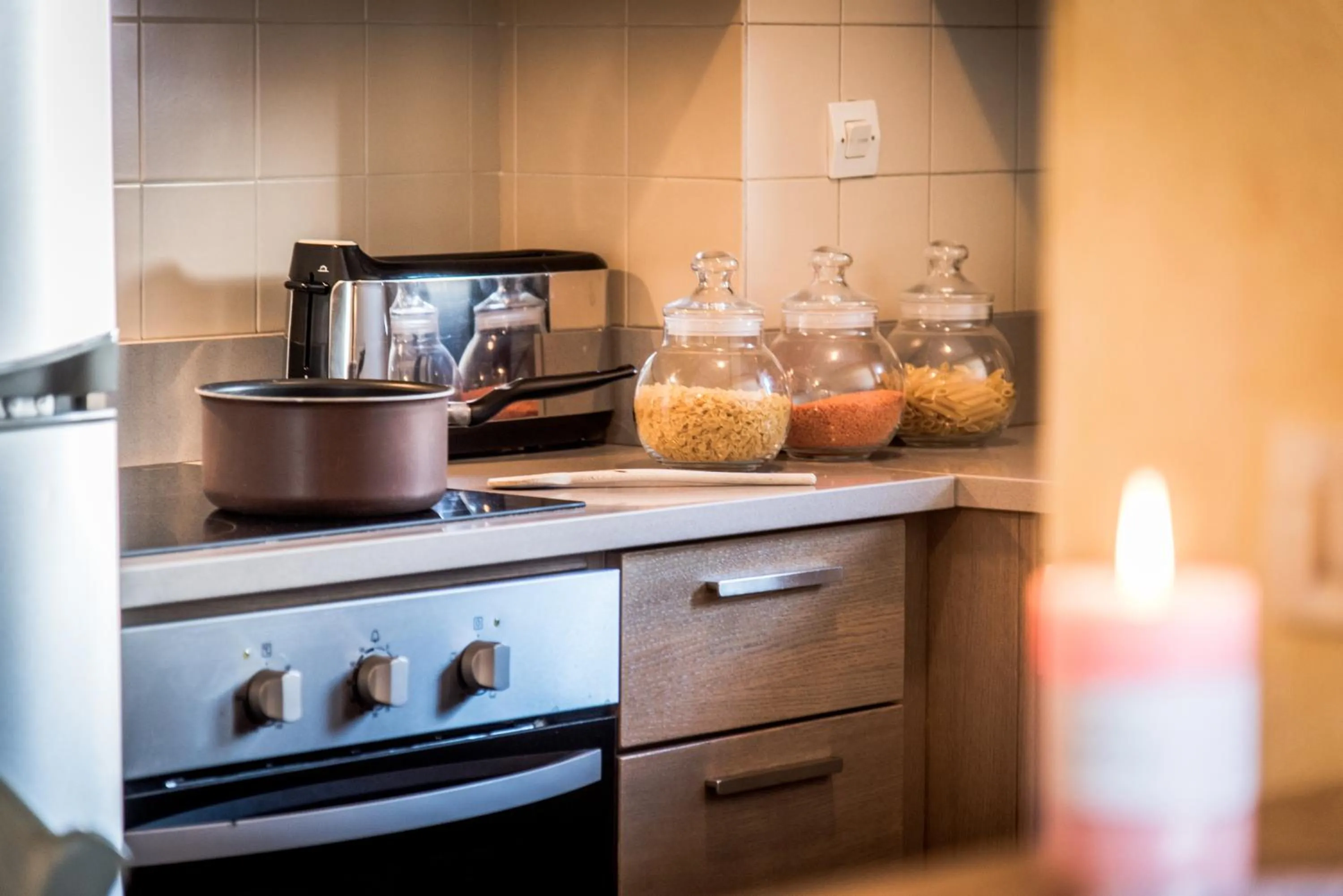 Kitchen or kitchenette in Résidences Village Montana by Les Etincelles