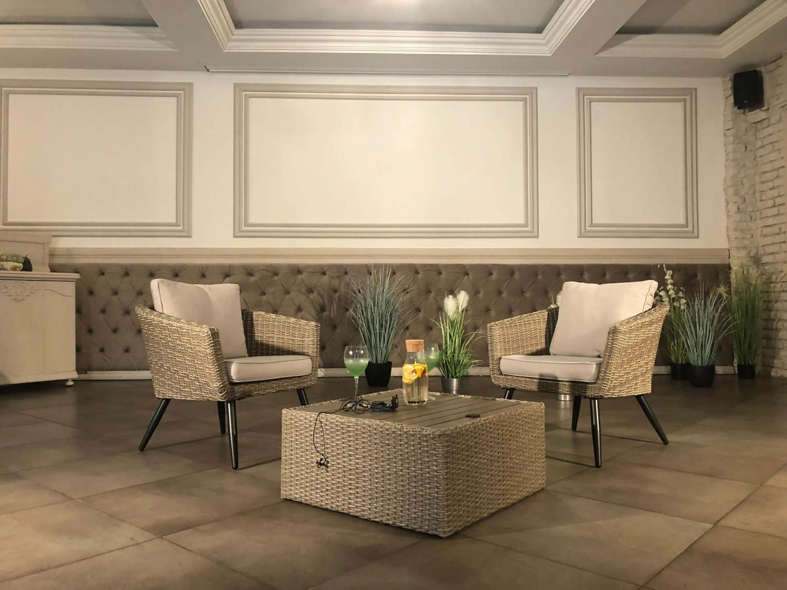 Seating area in Hotel Fado