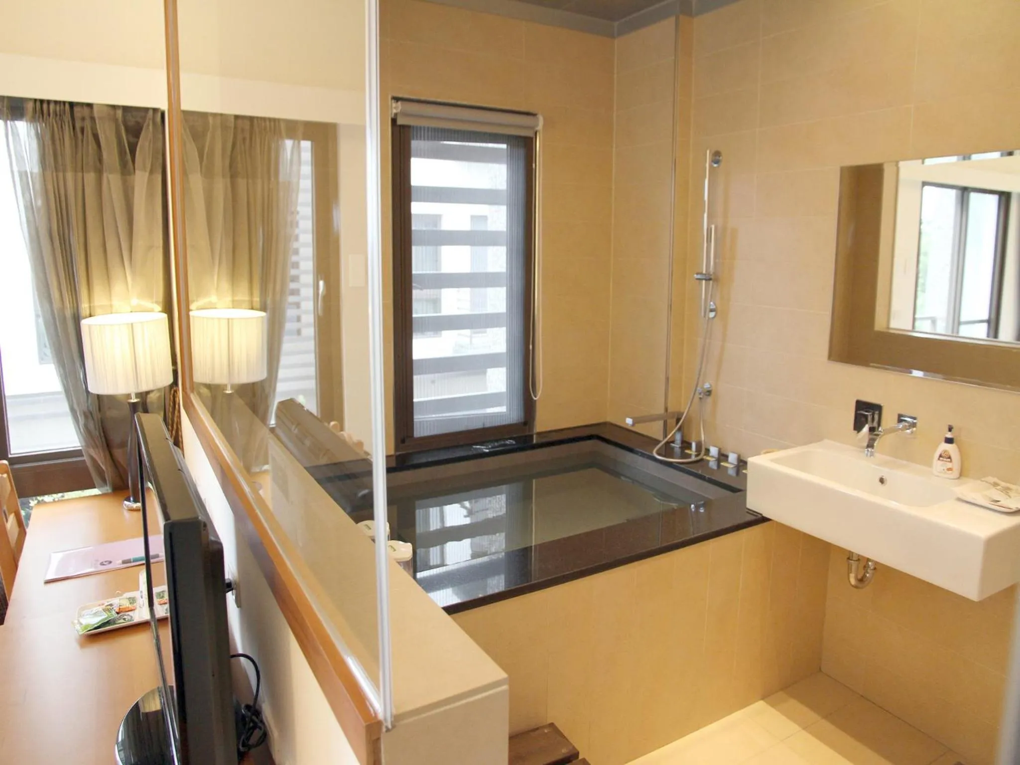 Bathroom in Peace Area Hot Spring Hotel