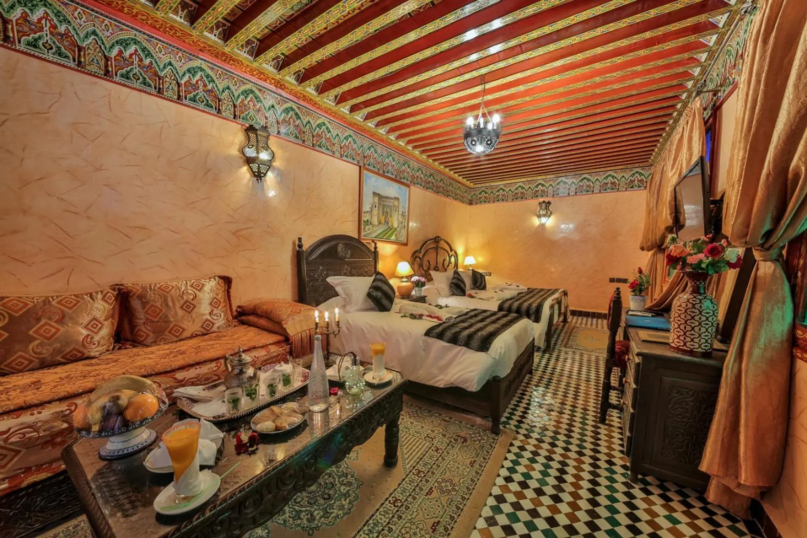 Bed in Riad Ghita