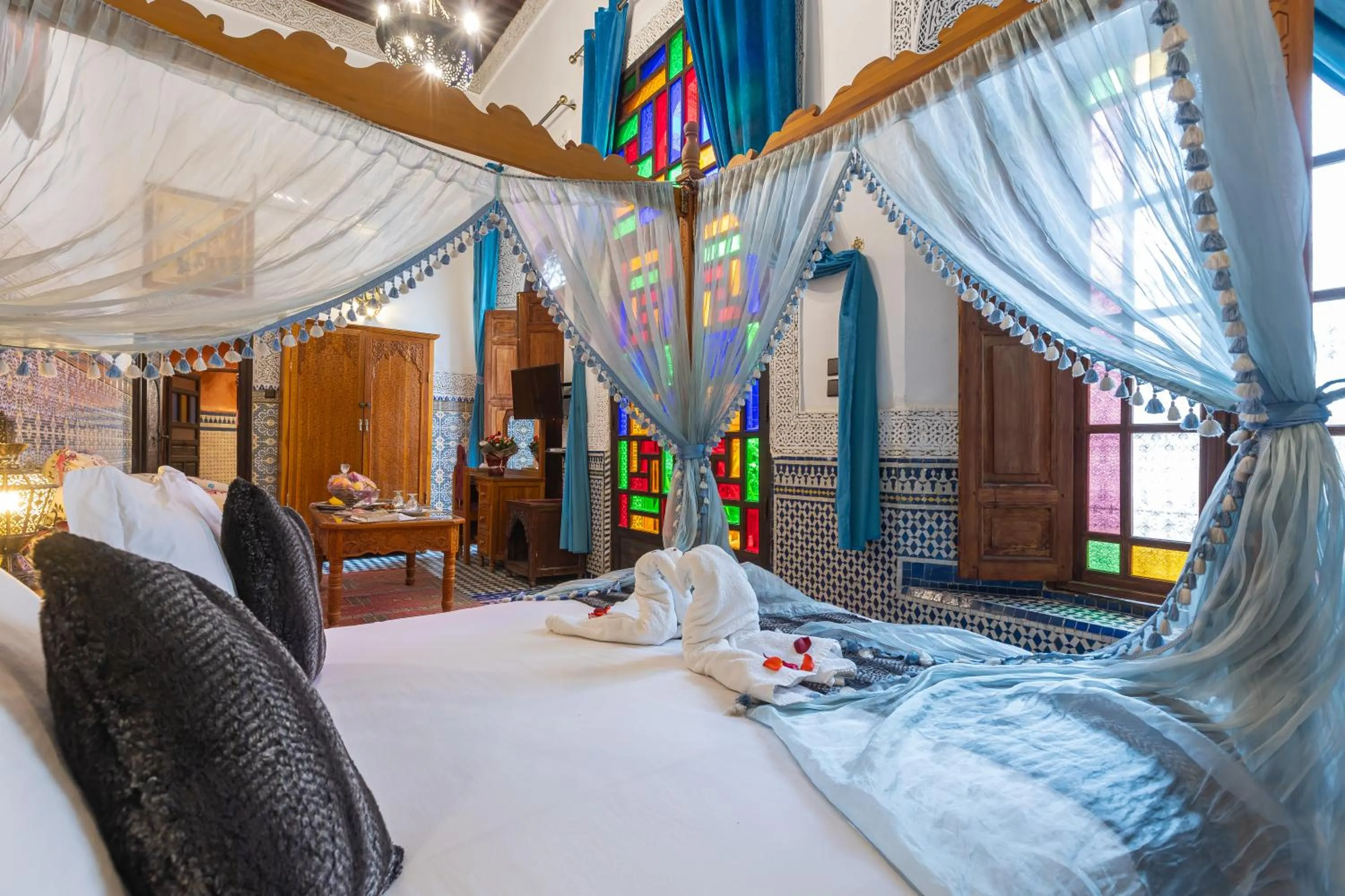 Bed in Riad Ghita