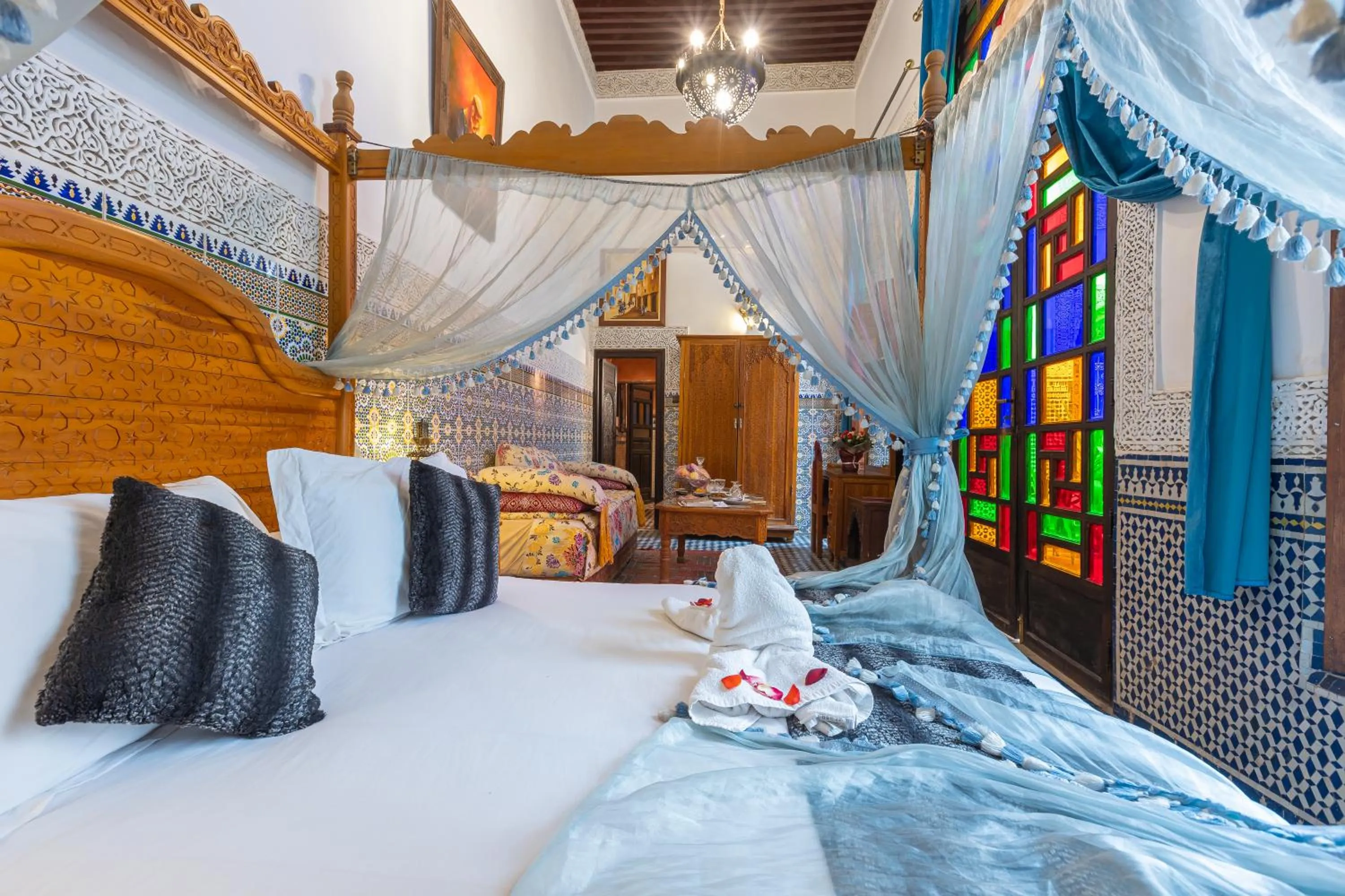Bed in Riad Ghita