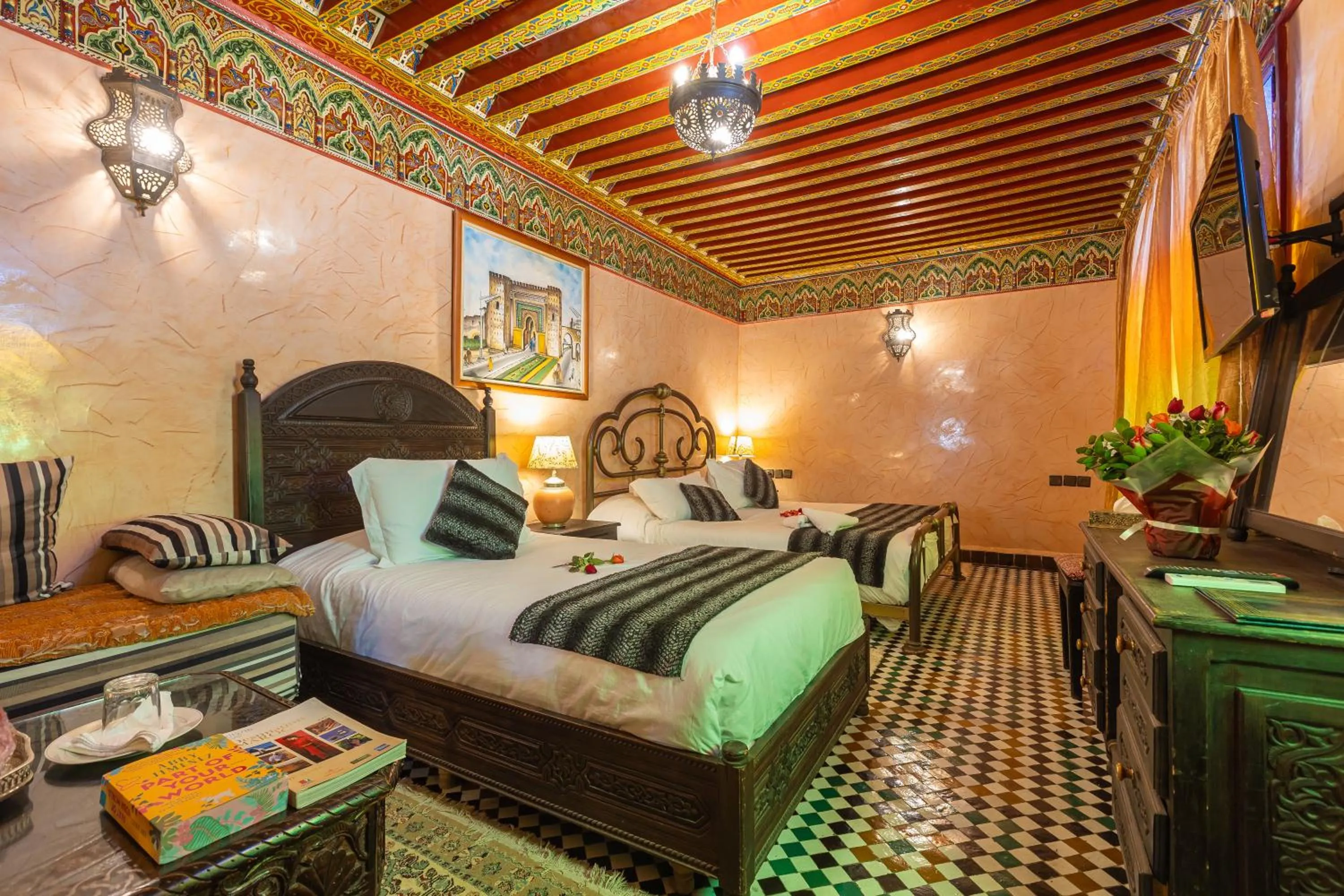 Bed in Riad Ghita