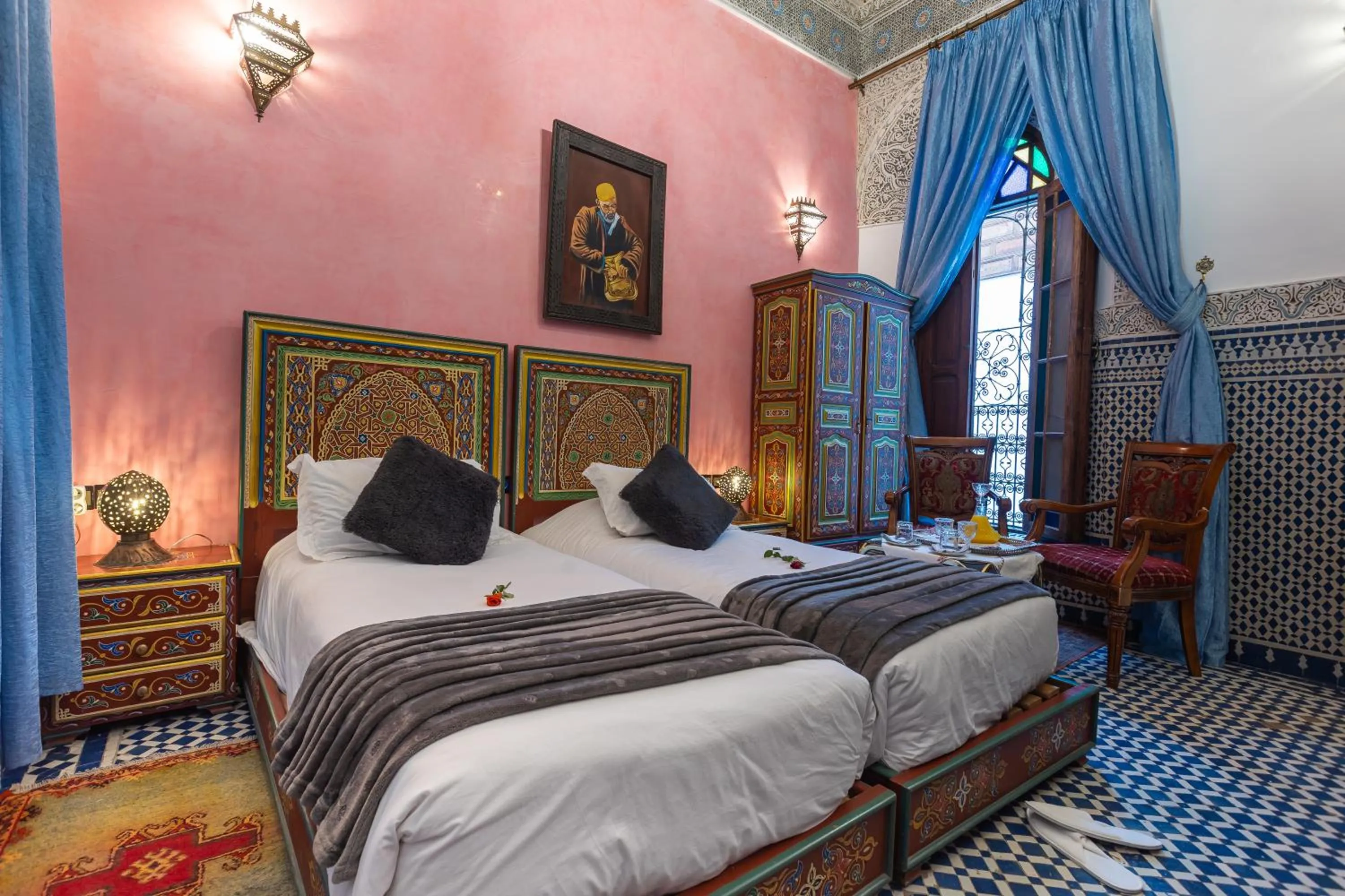 Bed in Riad Ghita