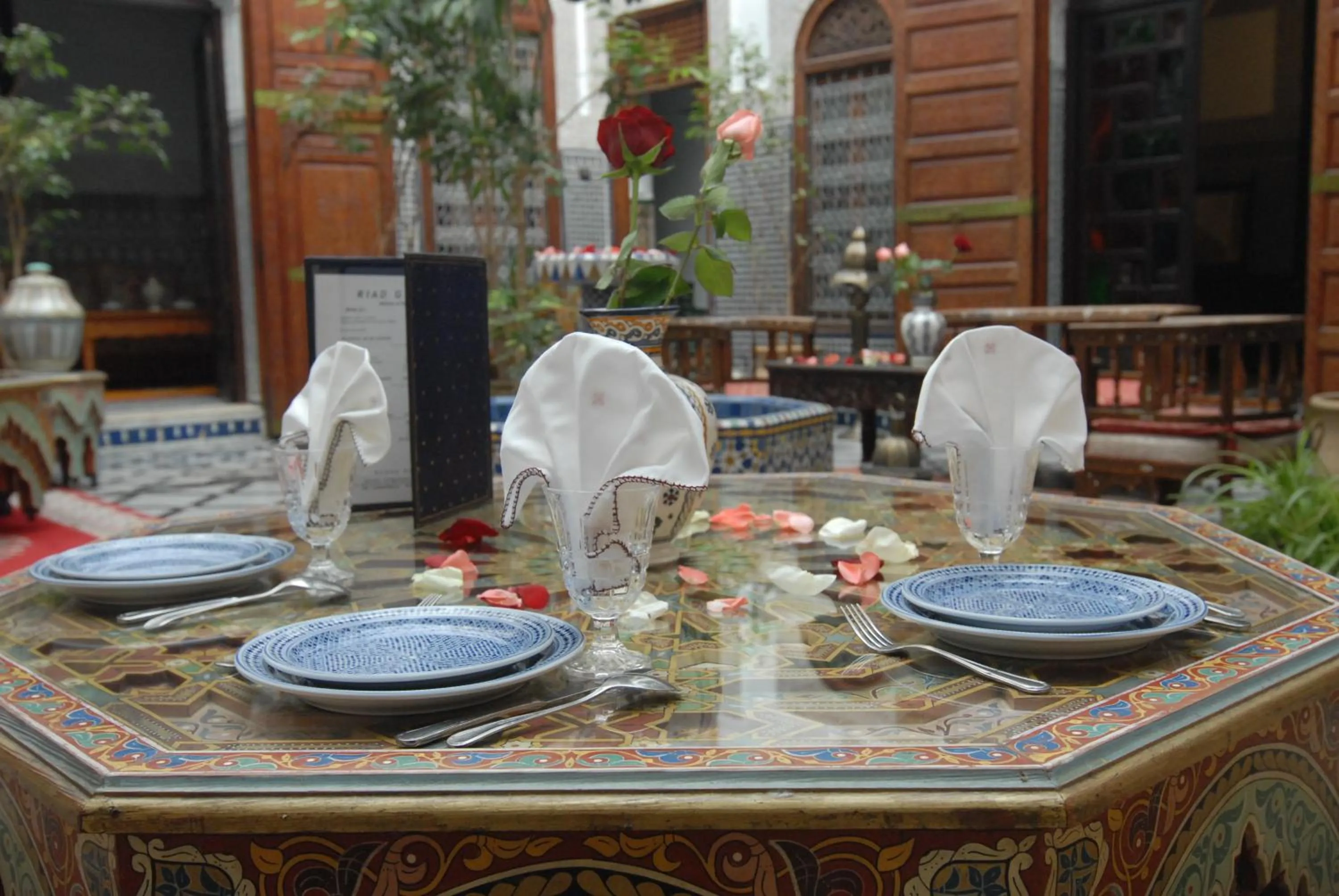 Lobby or reception in Riad Ghita