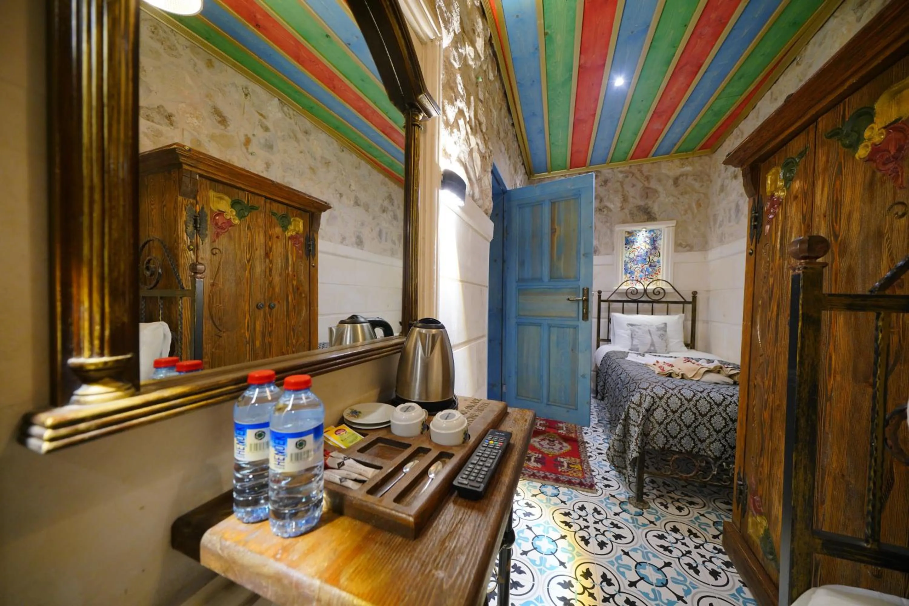 Bed in Mirzade Konak Hotel