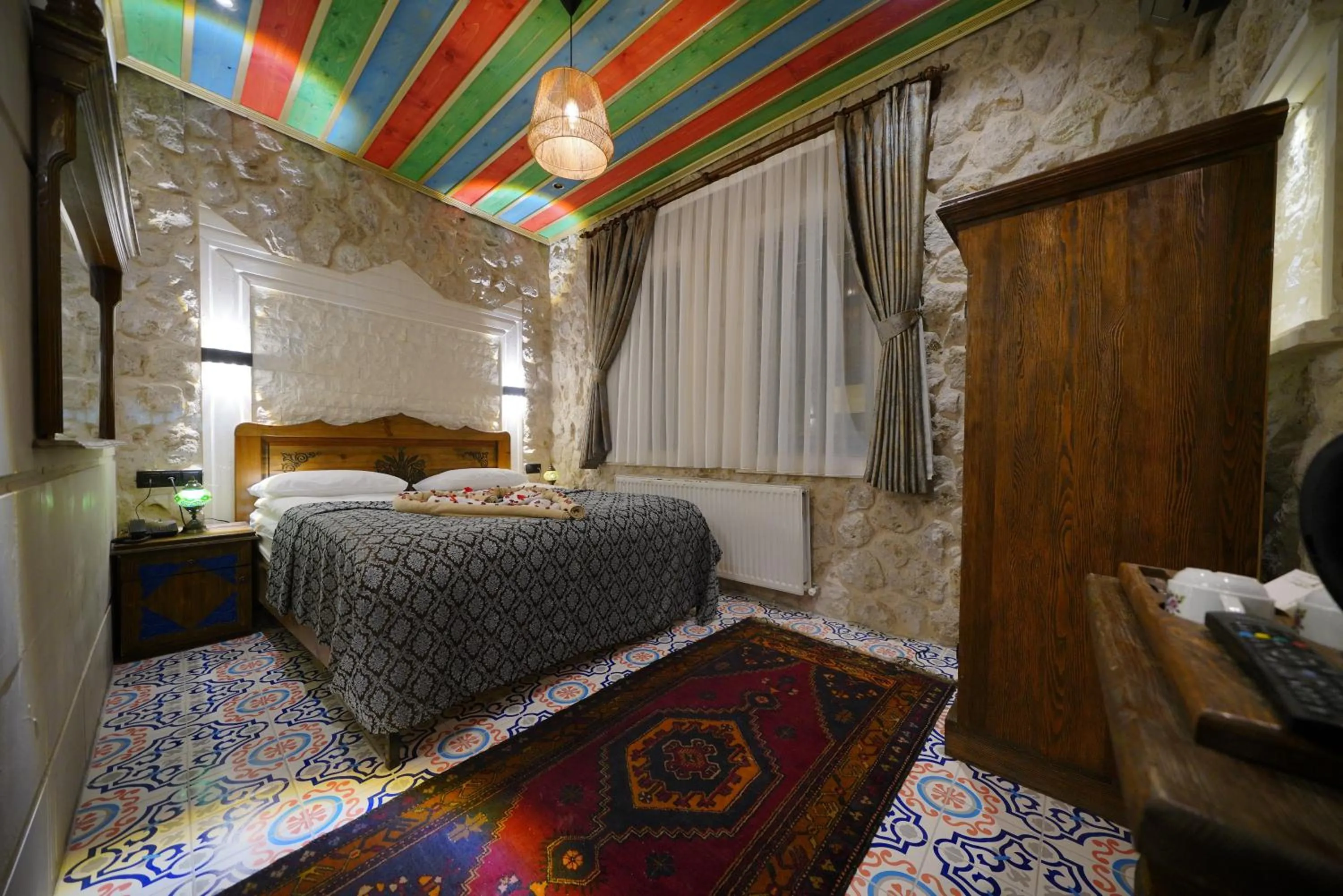 Bed in Mirzade Konak Hotel