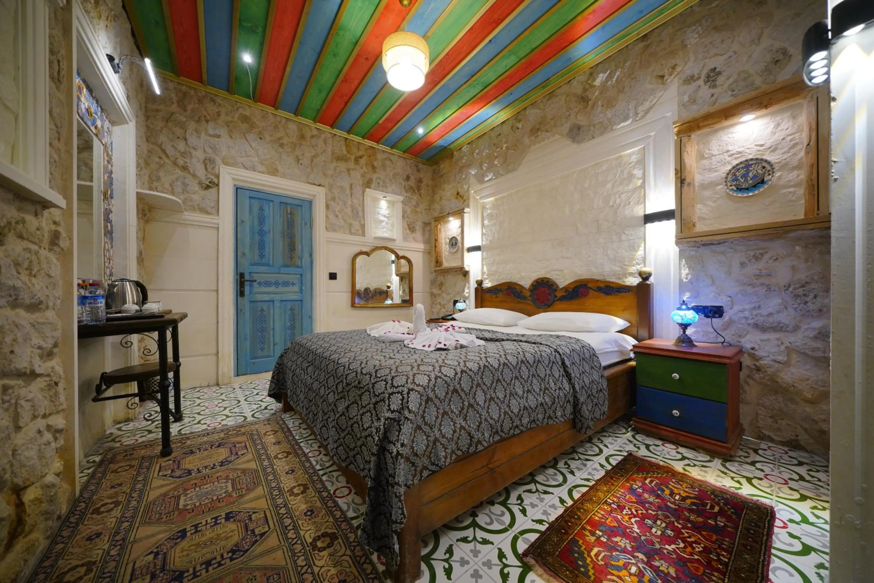 Bed in Mirzade Konak Hotel