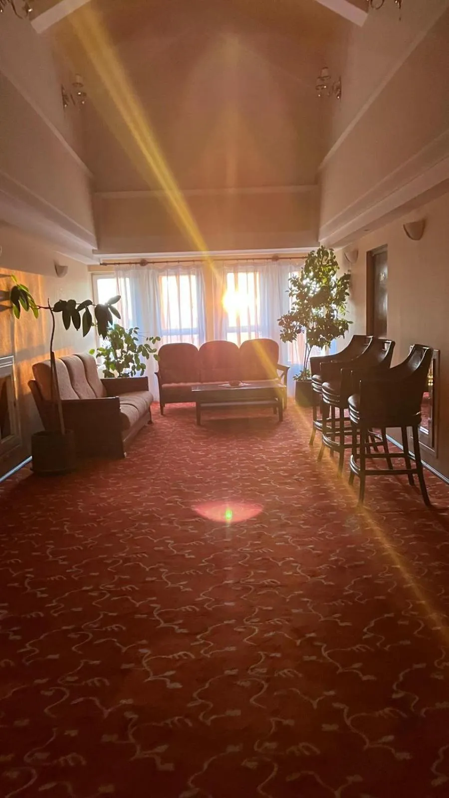 Seating area in Hotel Mara