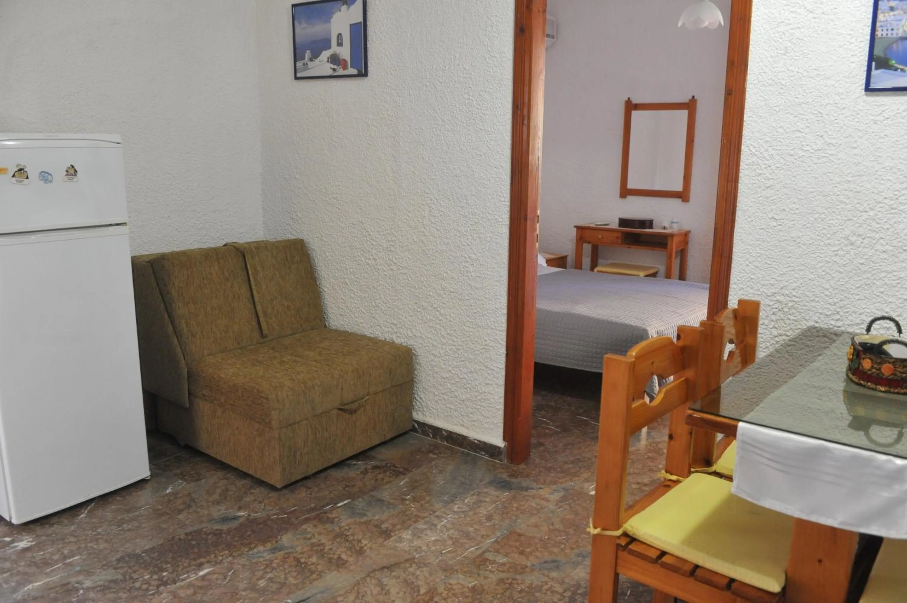 Living room in Chaliotis Apartments