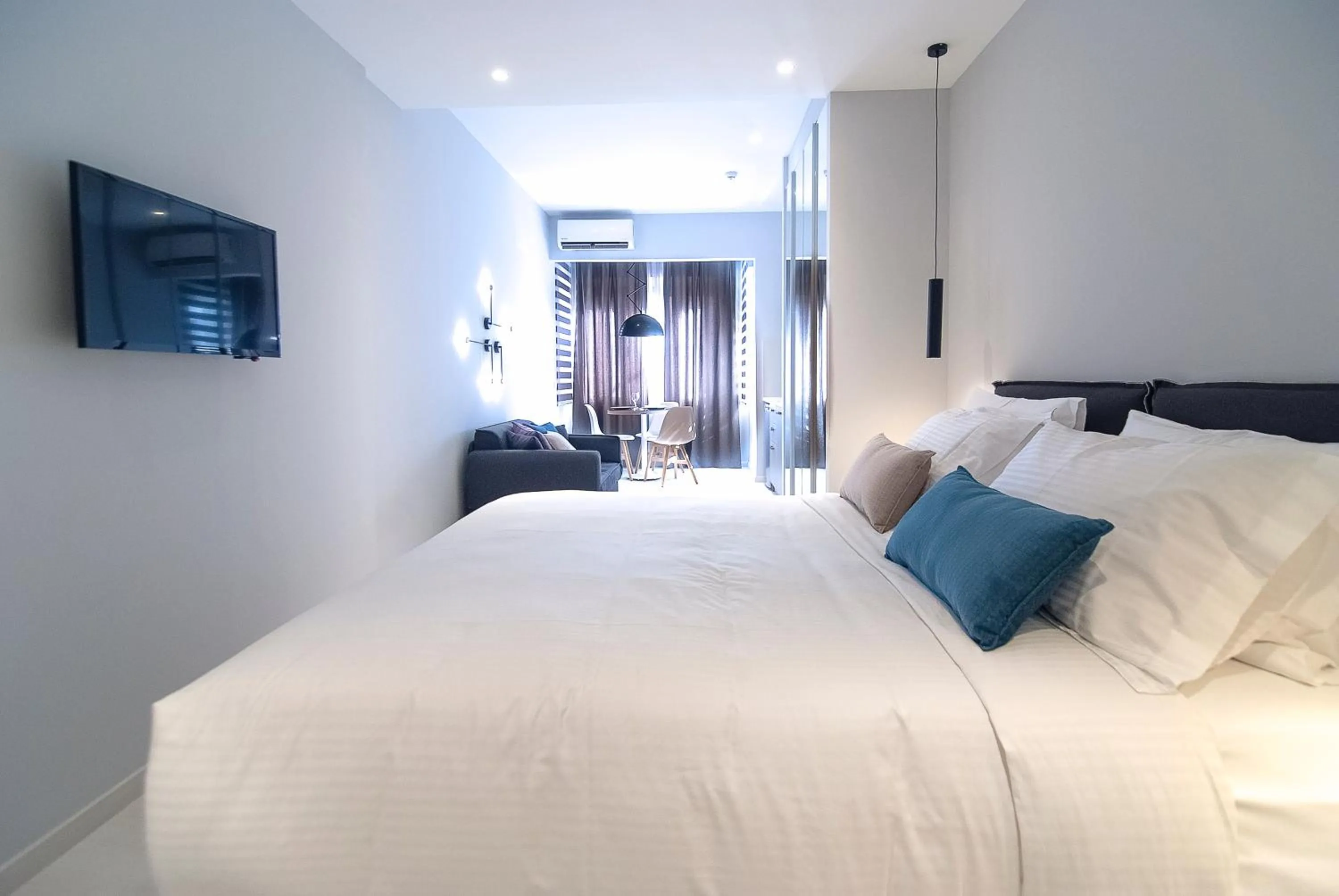 Bed in Acropolis Stay