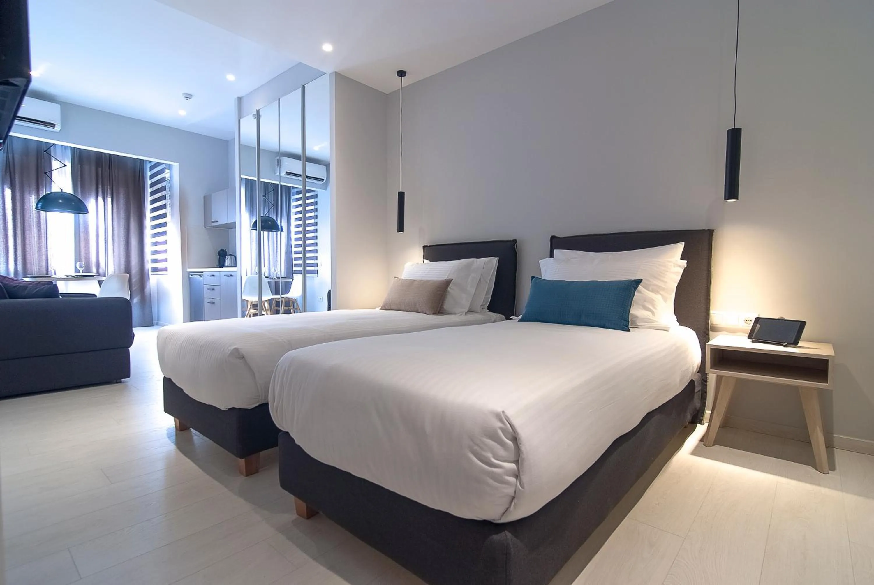 Bed in Acropolis Stay