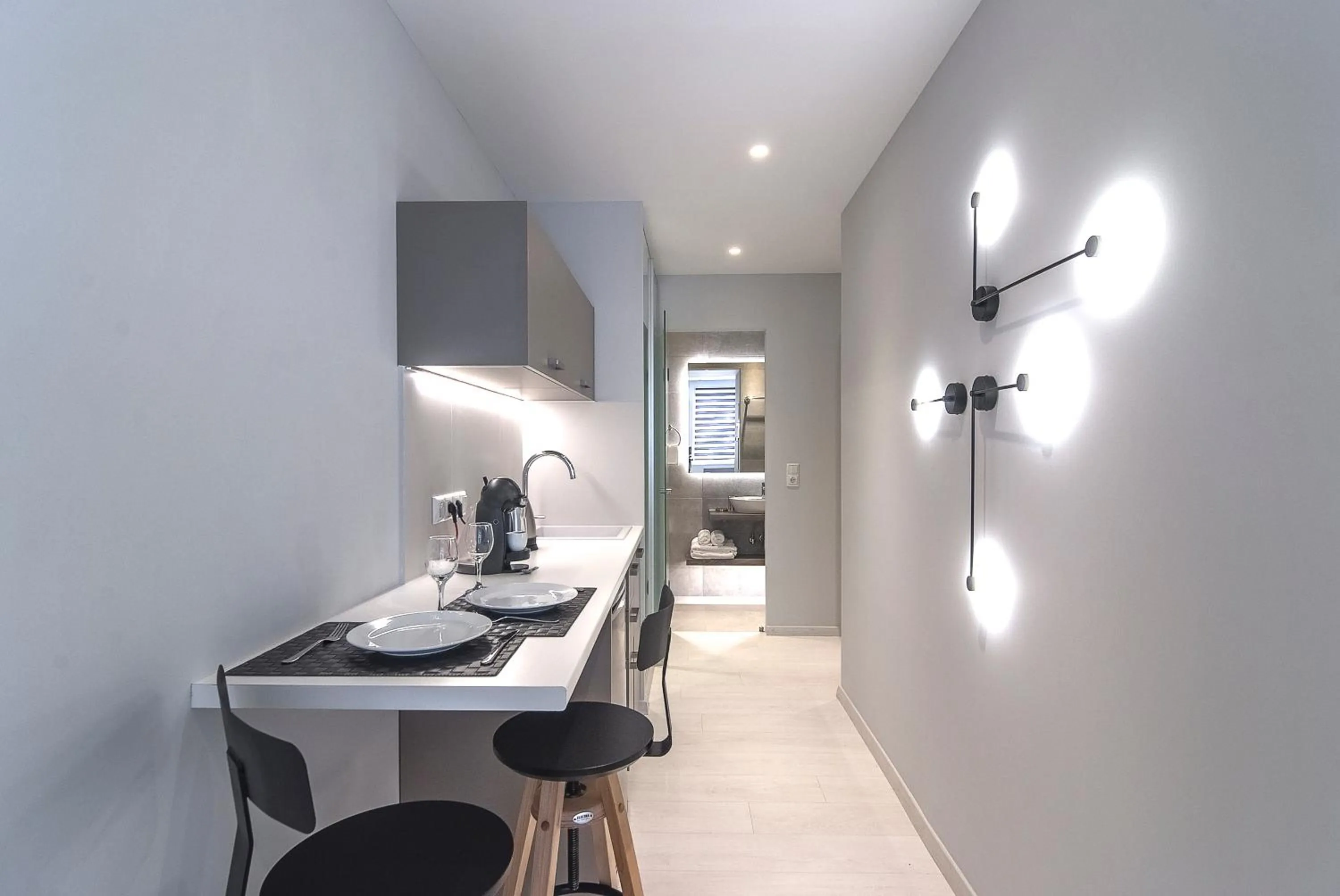 Kitchen or kitchenette in Acropolis Stay