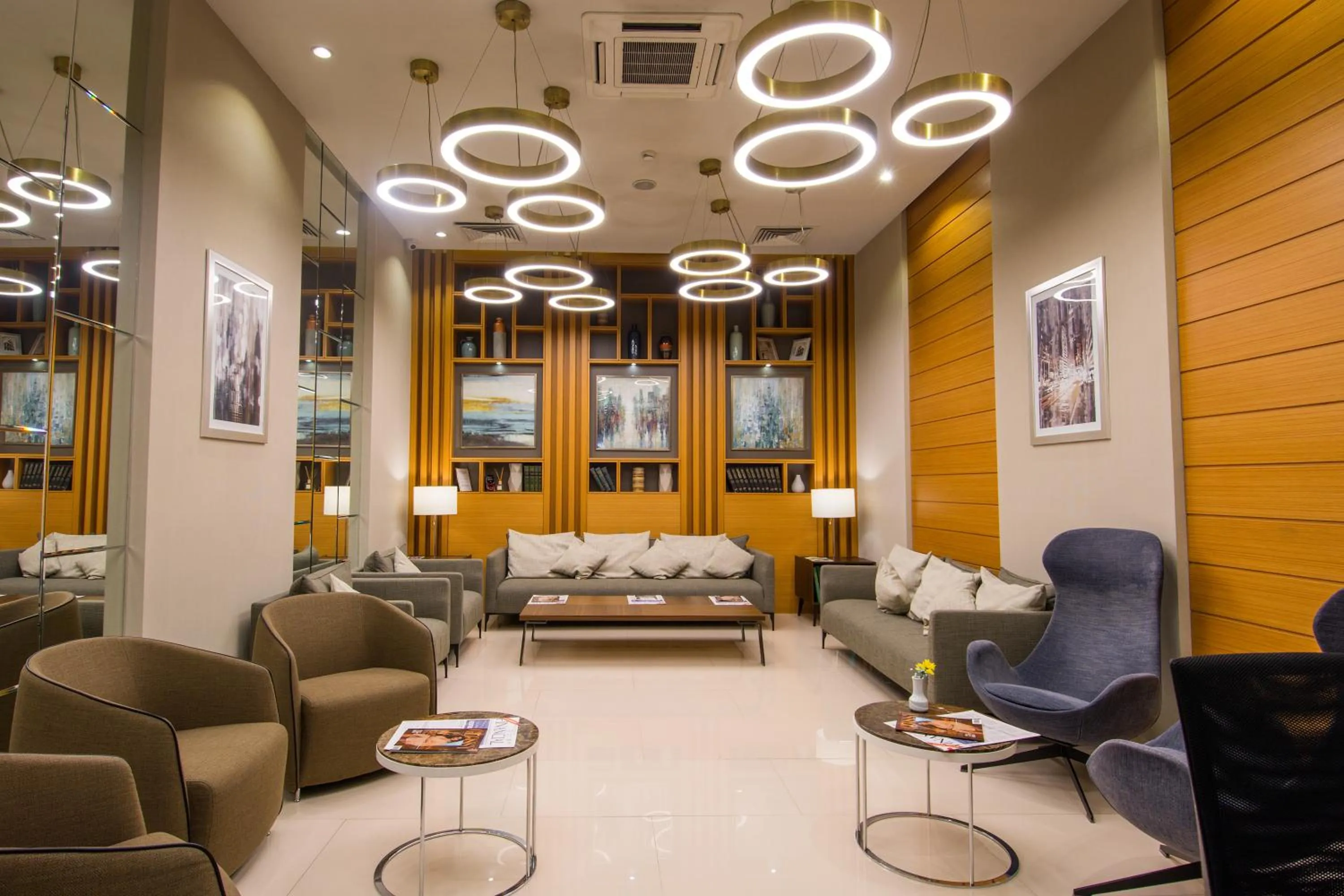 Seating area in Tbilisi Chambers, Trademark Collection by Wyndham