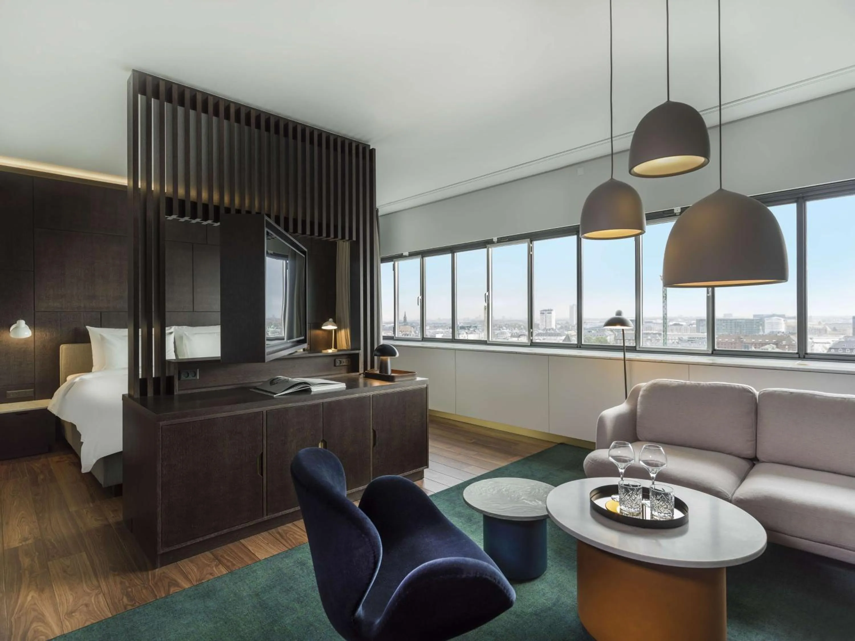 TV and multimedia, Bed in Radisson Collection Royal Hotel, Copenhagen