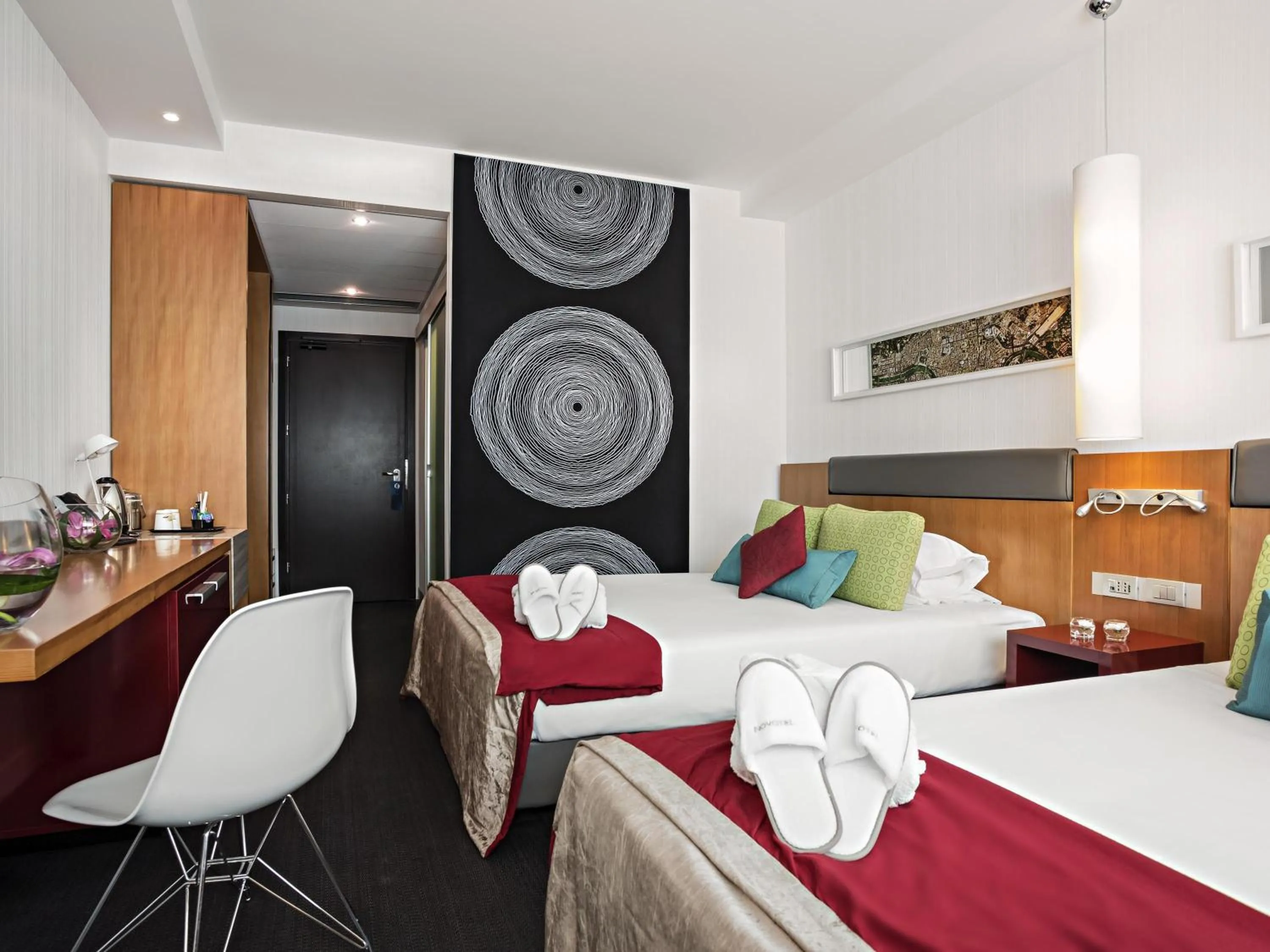 Bedroom, Bed in Novotel Roma Eur