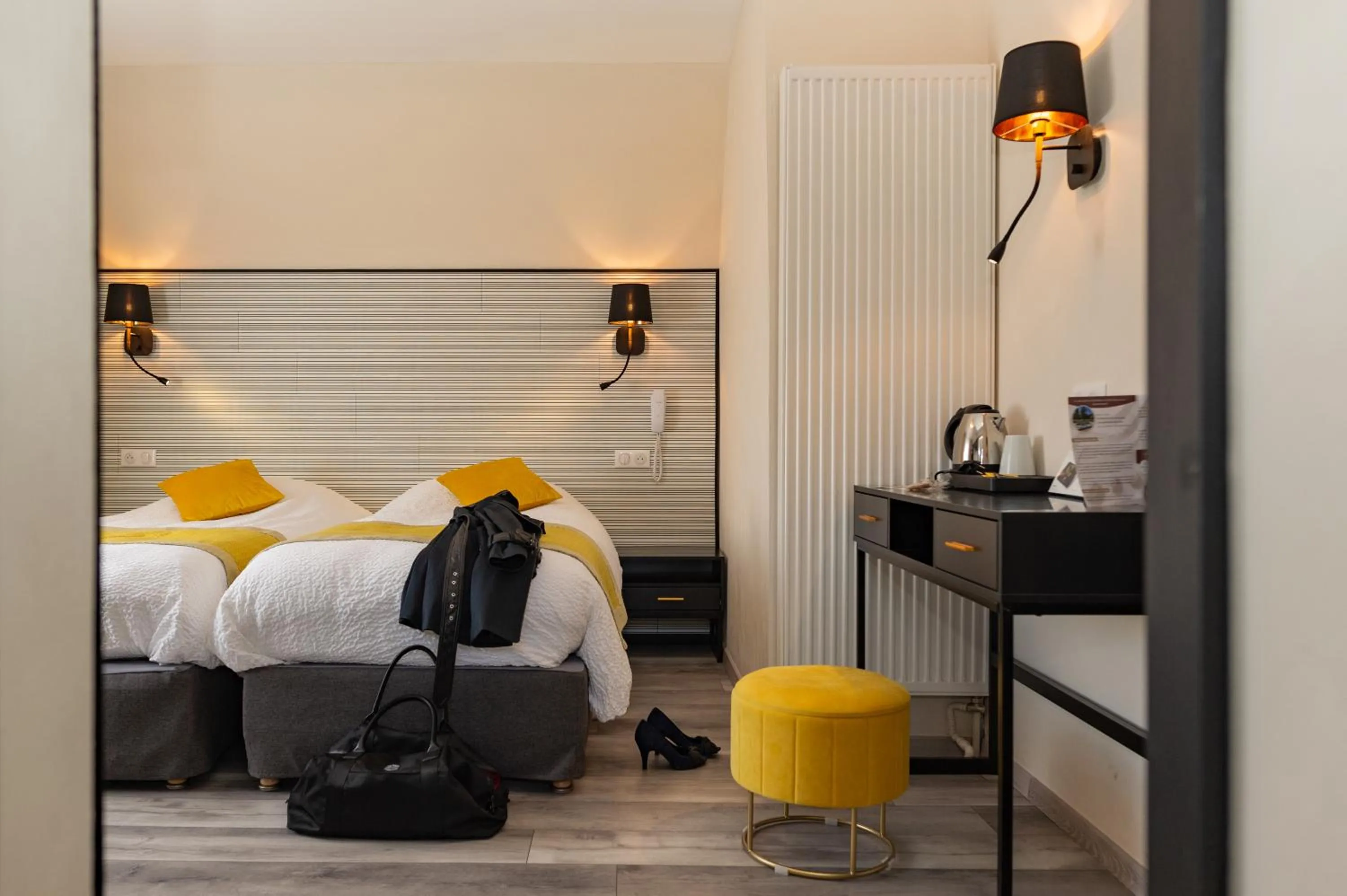 Bedroom, Bed in Logis Hotel Des Vosges