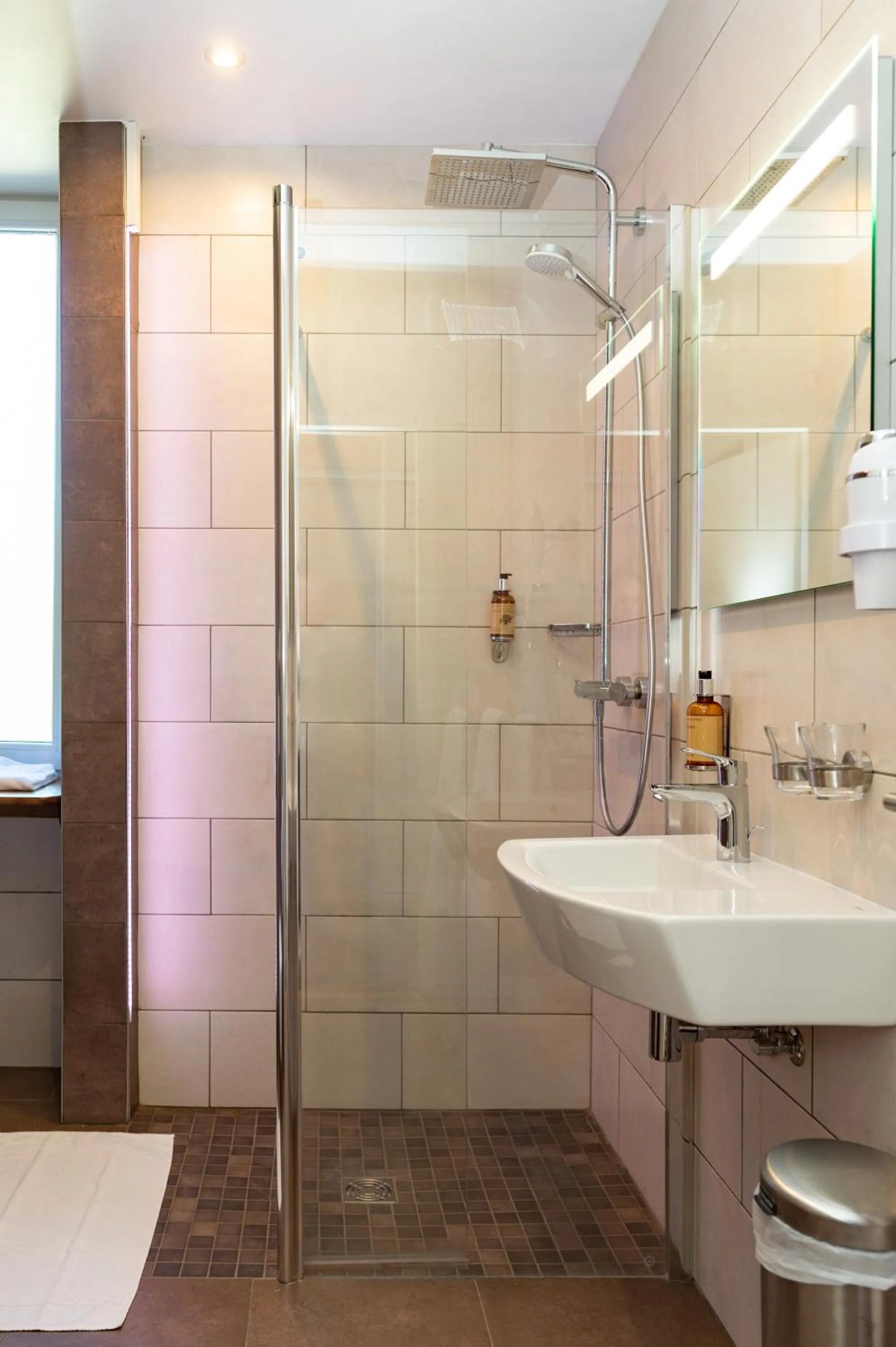 Shower in Logis Hotel Des Vosges