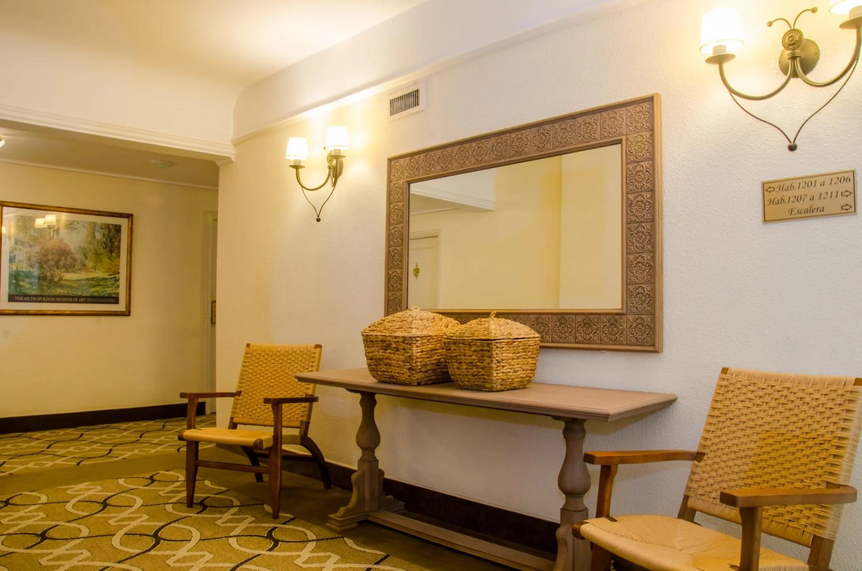 Seating area in Hotel Dos Reyes