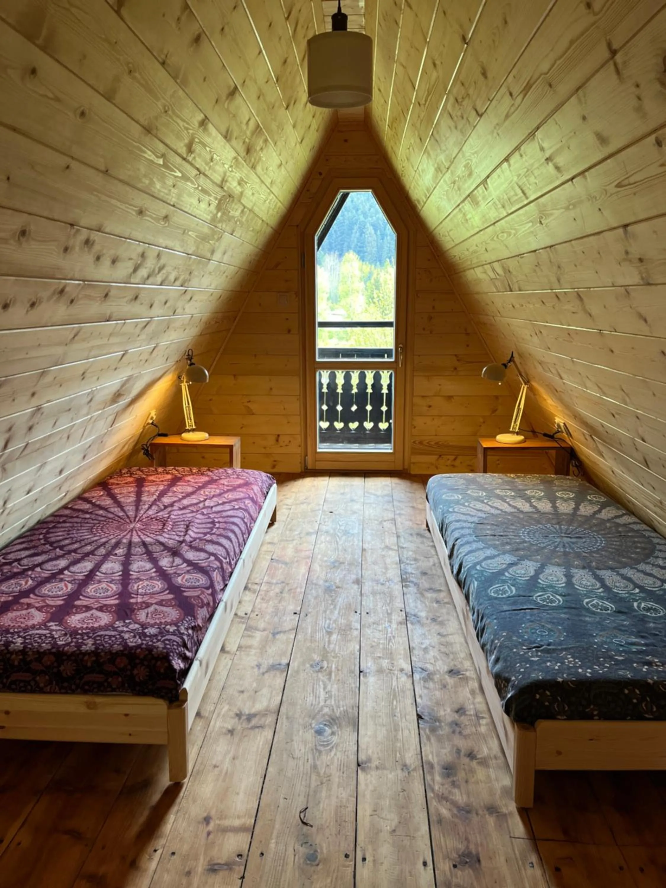 Bedroom in Drewniany Domek BB Nad Rzeką