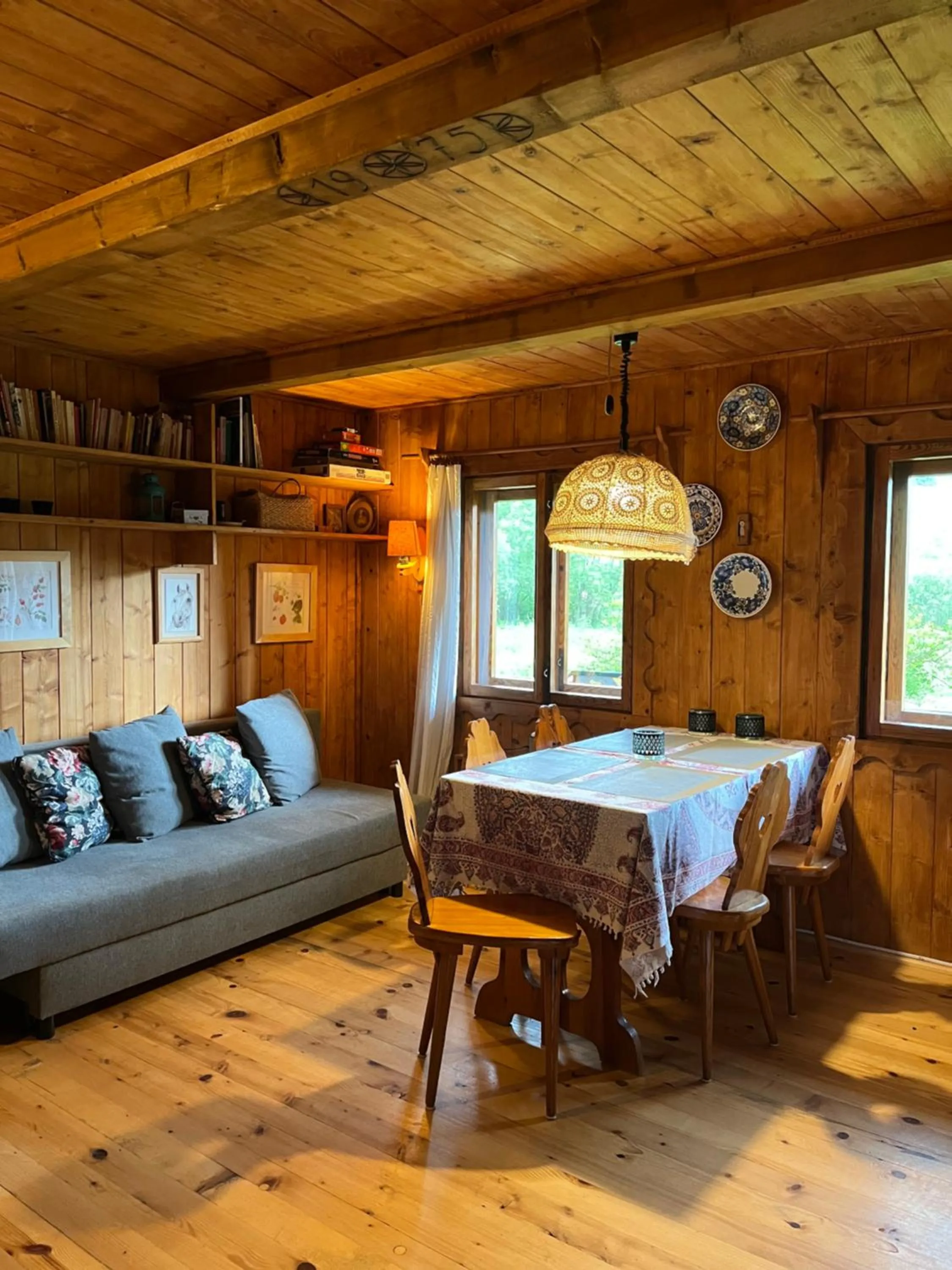 Living room in Drewniany Domek BB Nad Rzeką