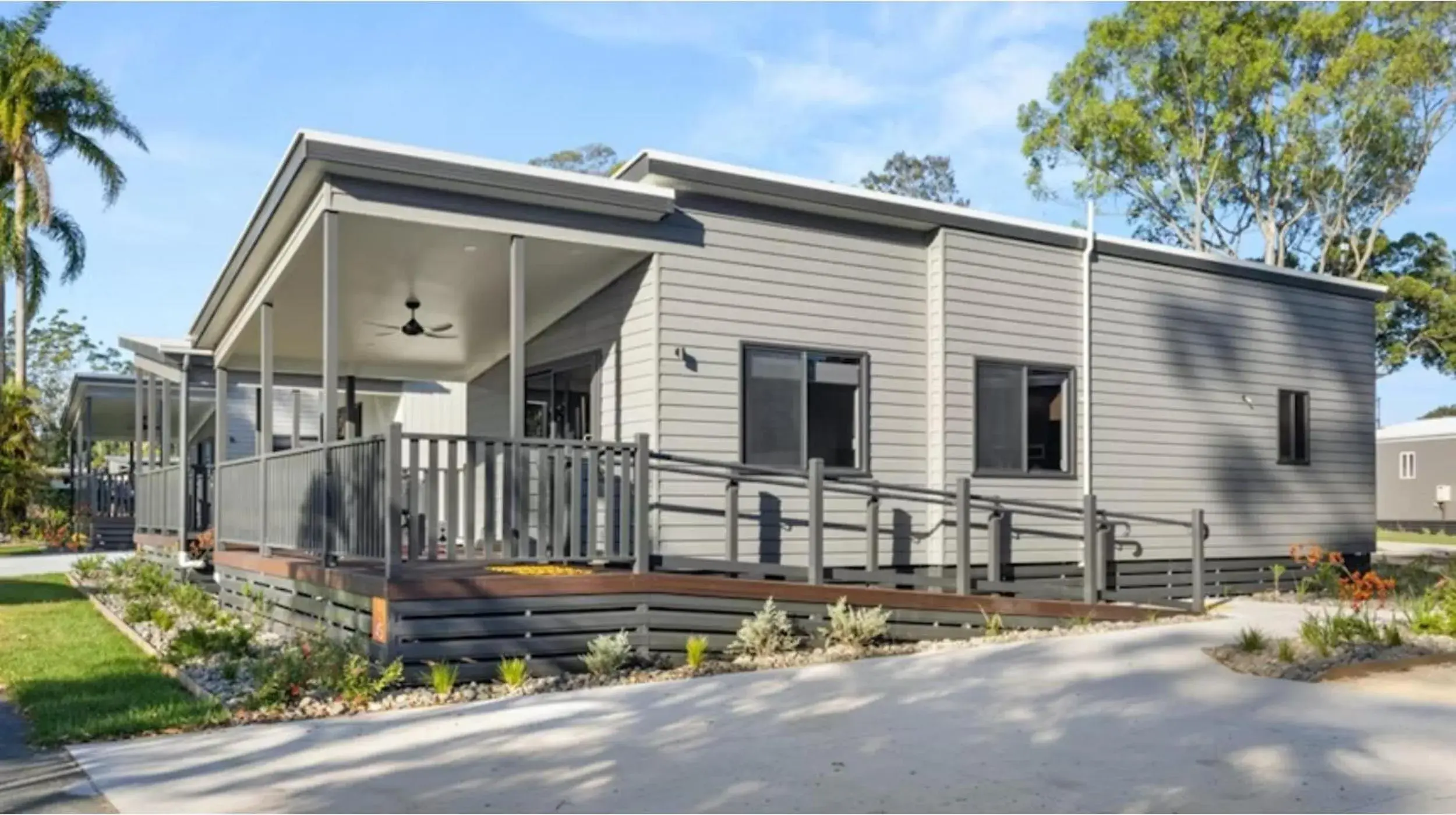 Deluxe 2 Bedroom Accessible Cabin - Sleeps 5 in Discovery Parks - Forster Deluxe 2 Bedroom Accessible Cabin - Sleeps 5 in Discovery Parks - Forster