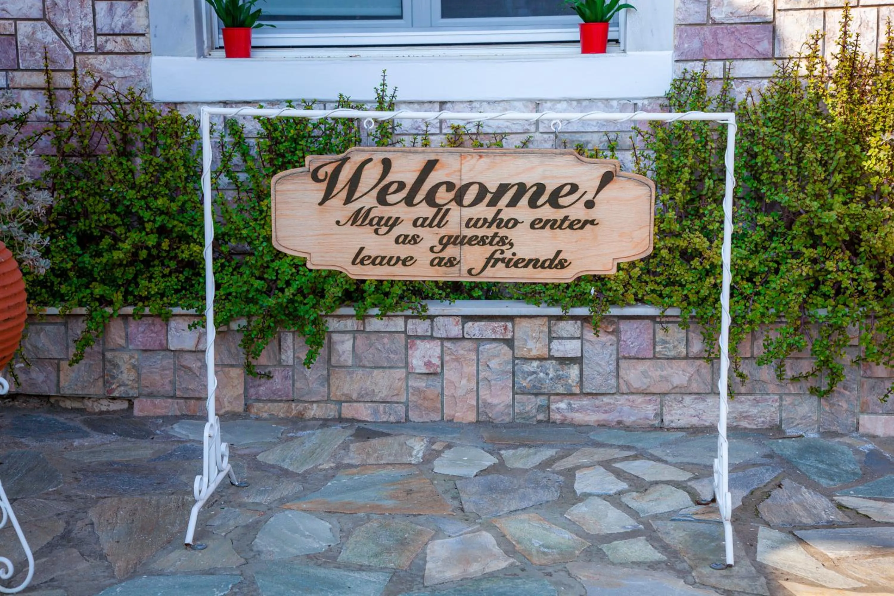 Text overlay in Natalie Apartments