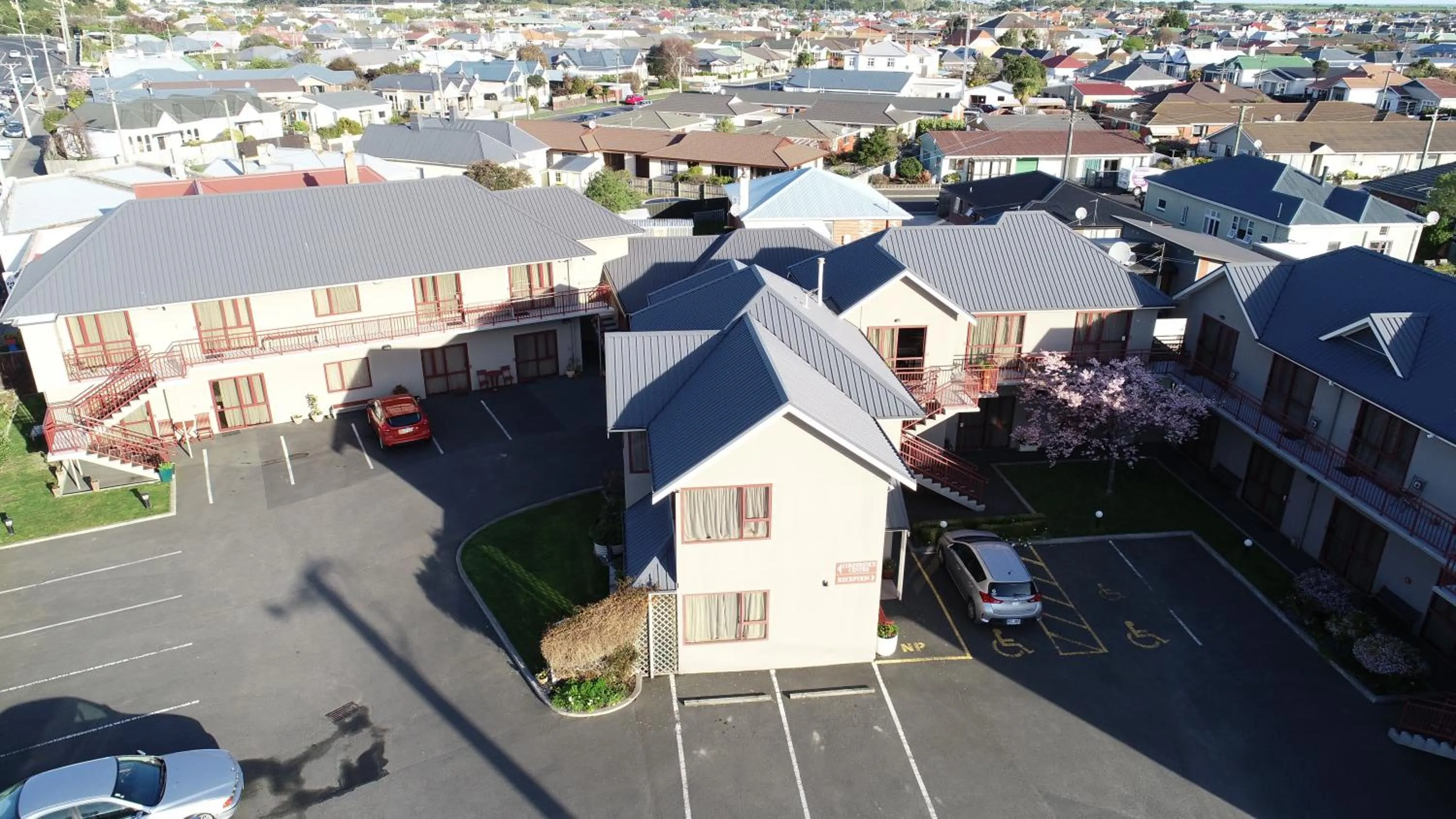 Bird's eye view in 555 Motel Dunedin