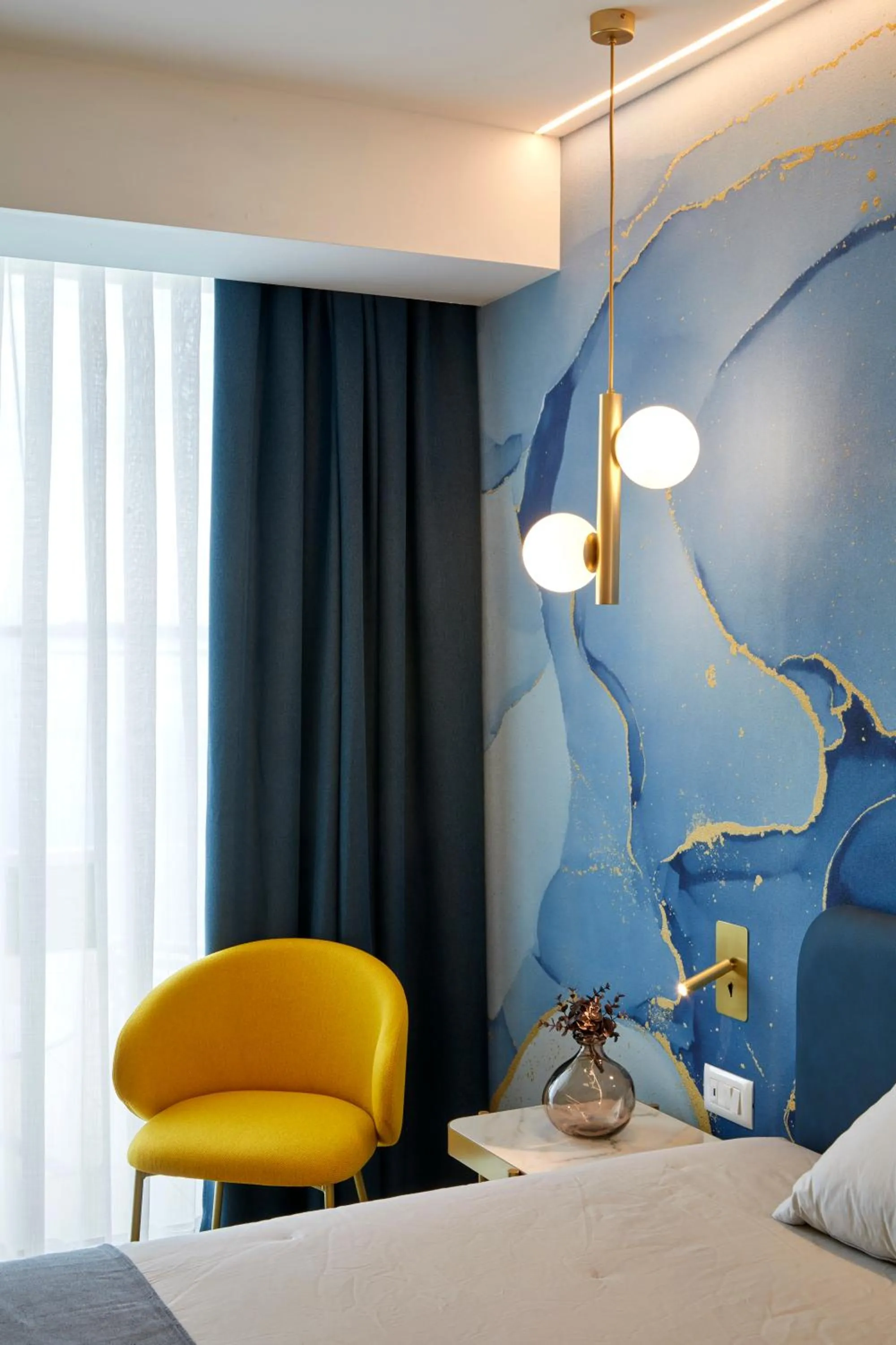 View (from property/room), Bed in Riva Palace Hotel