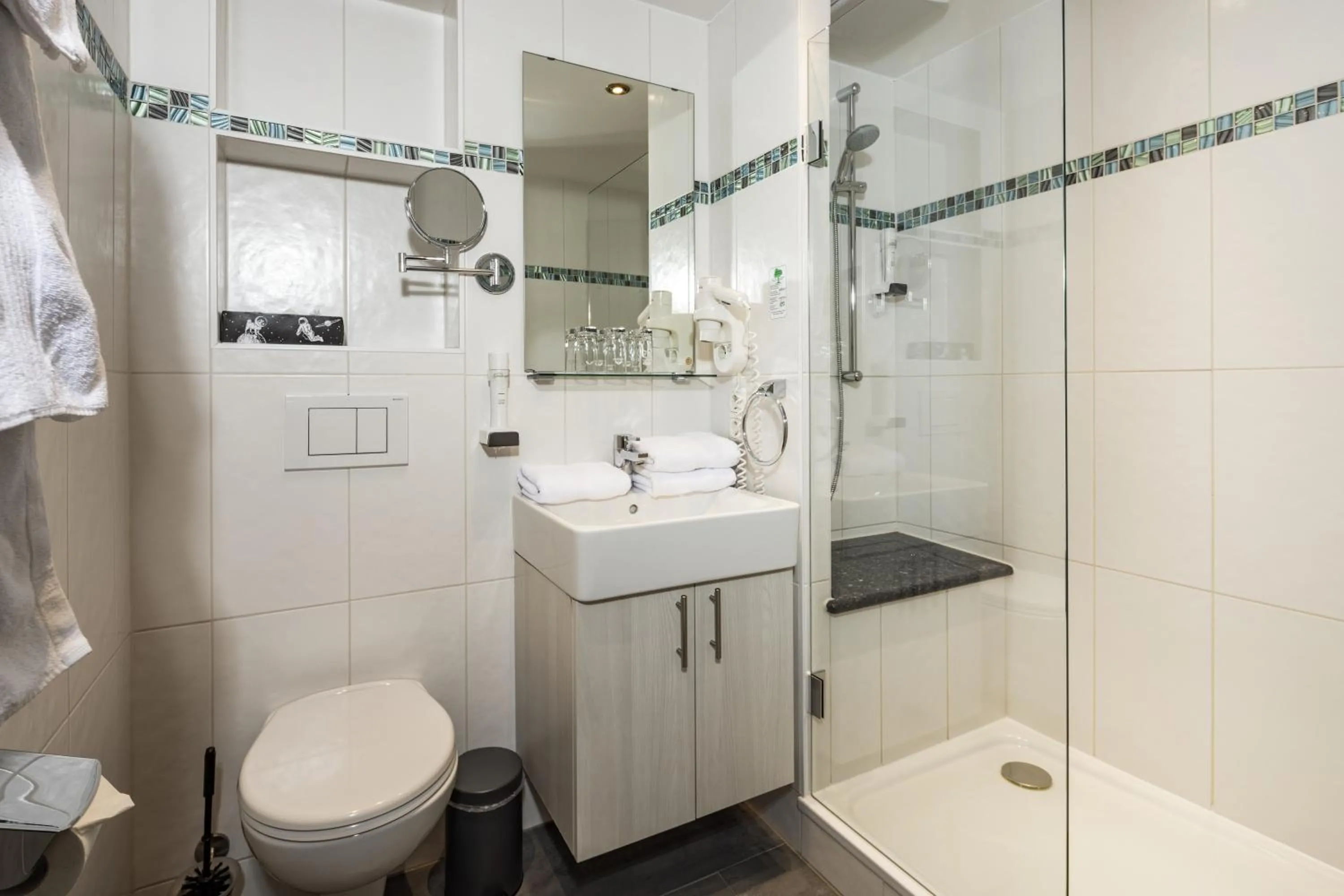 Bathroom in Hotel Gruenberger