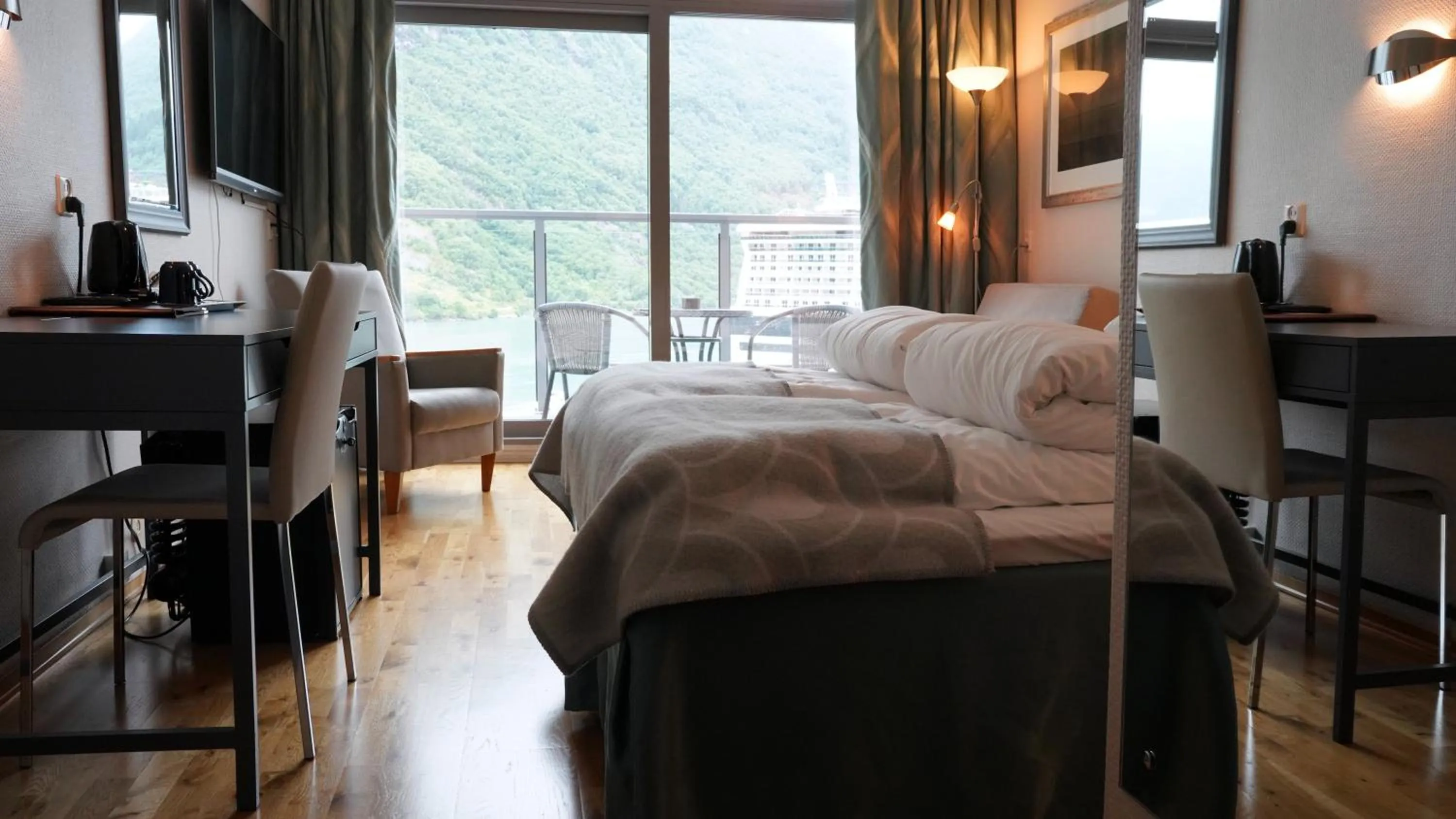 Bed in Havila Hotel Geiranger