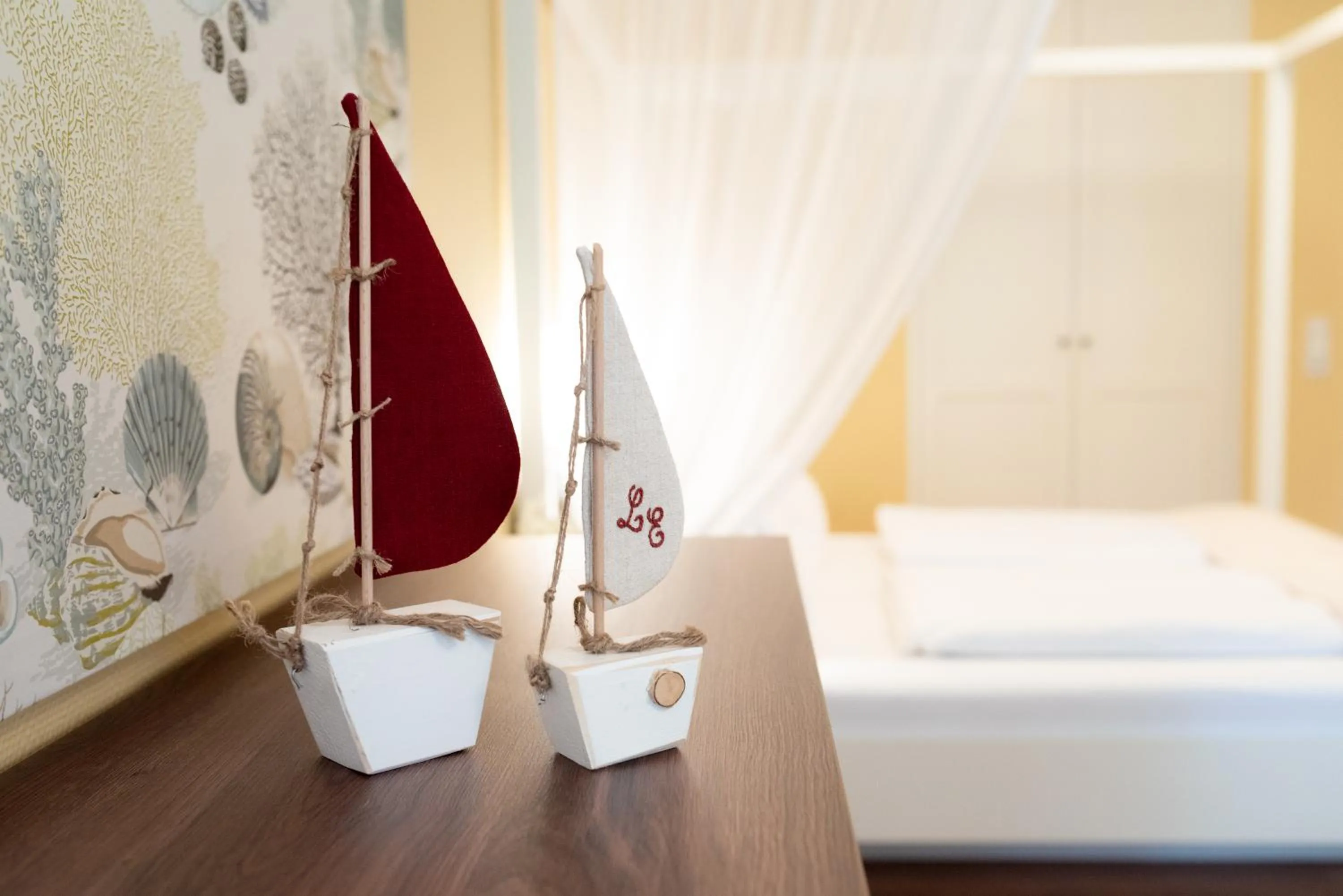 Decorative detail, Bed in Hotel Landhaus Ellerbrock