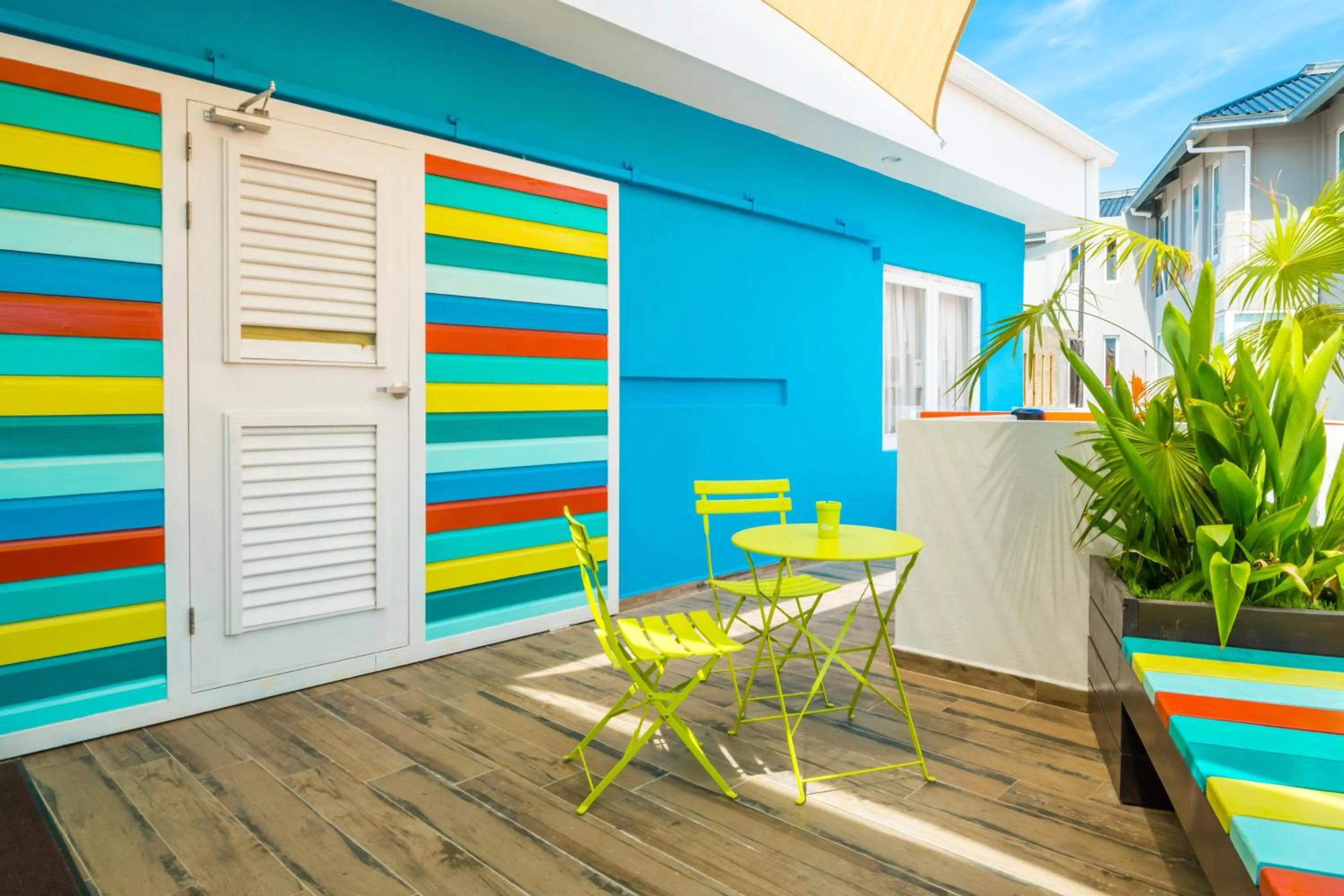 Patio in Bed & Bike Curacao - Pietermaai