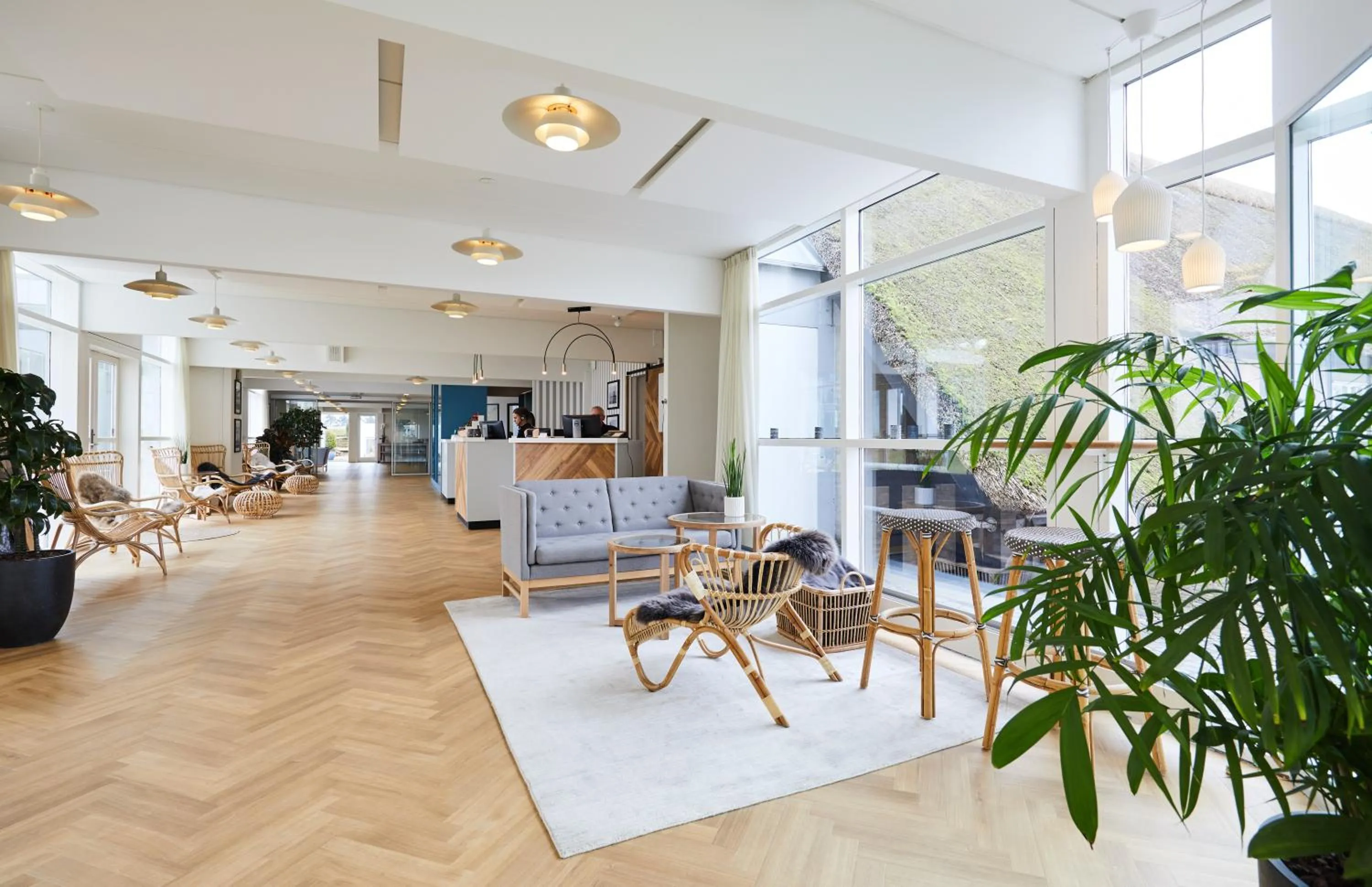 Lobby or reception in Gl. Avernæs Sinatur Hotel & Konference