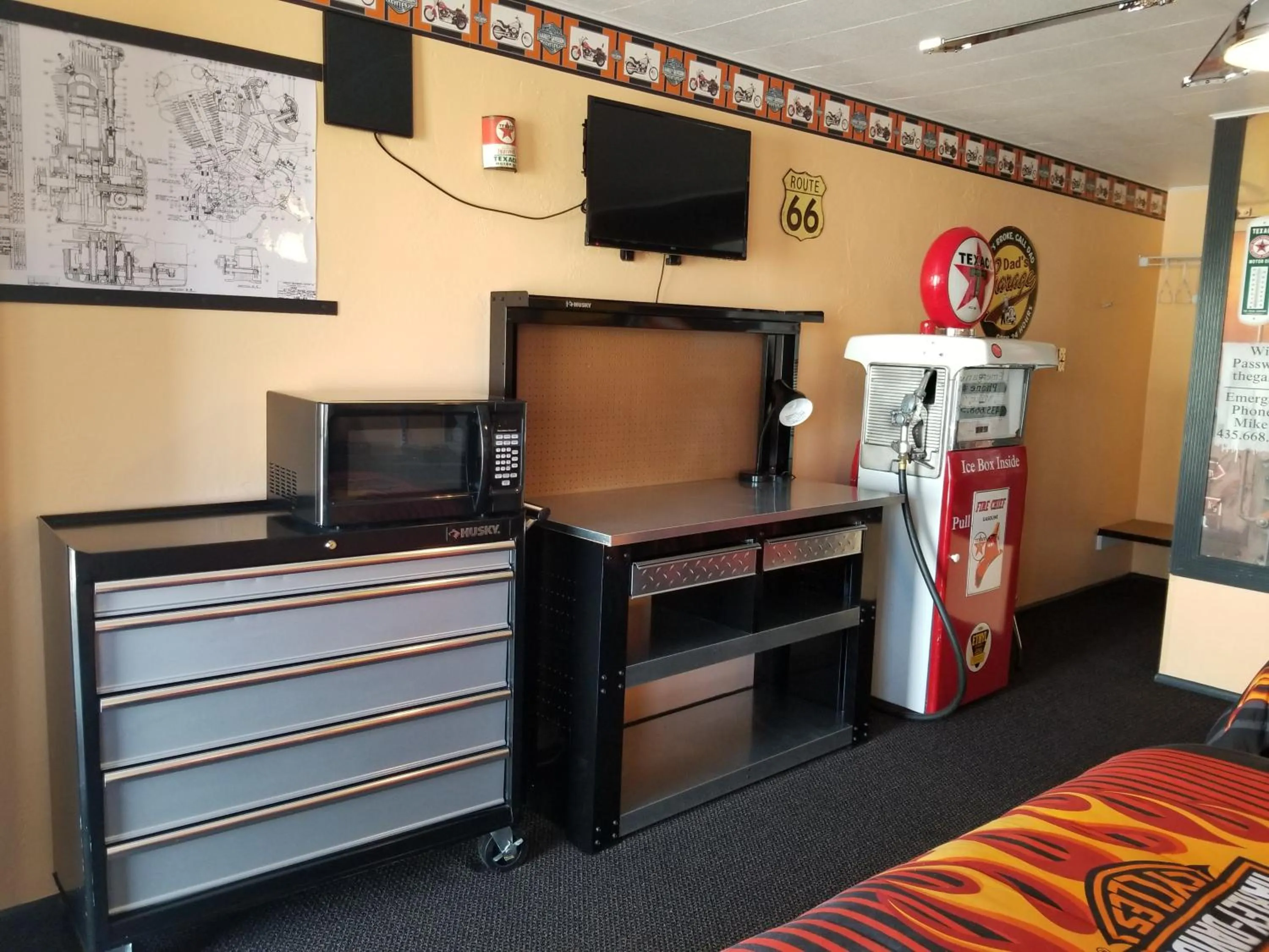 Bed in Galaxy of Harley Bikers Between Bryce and Zion