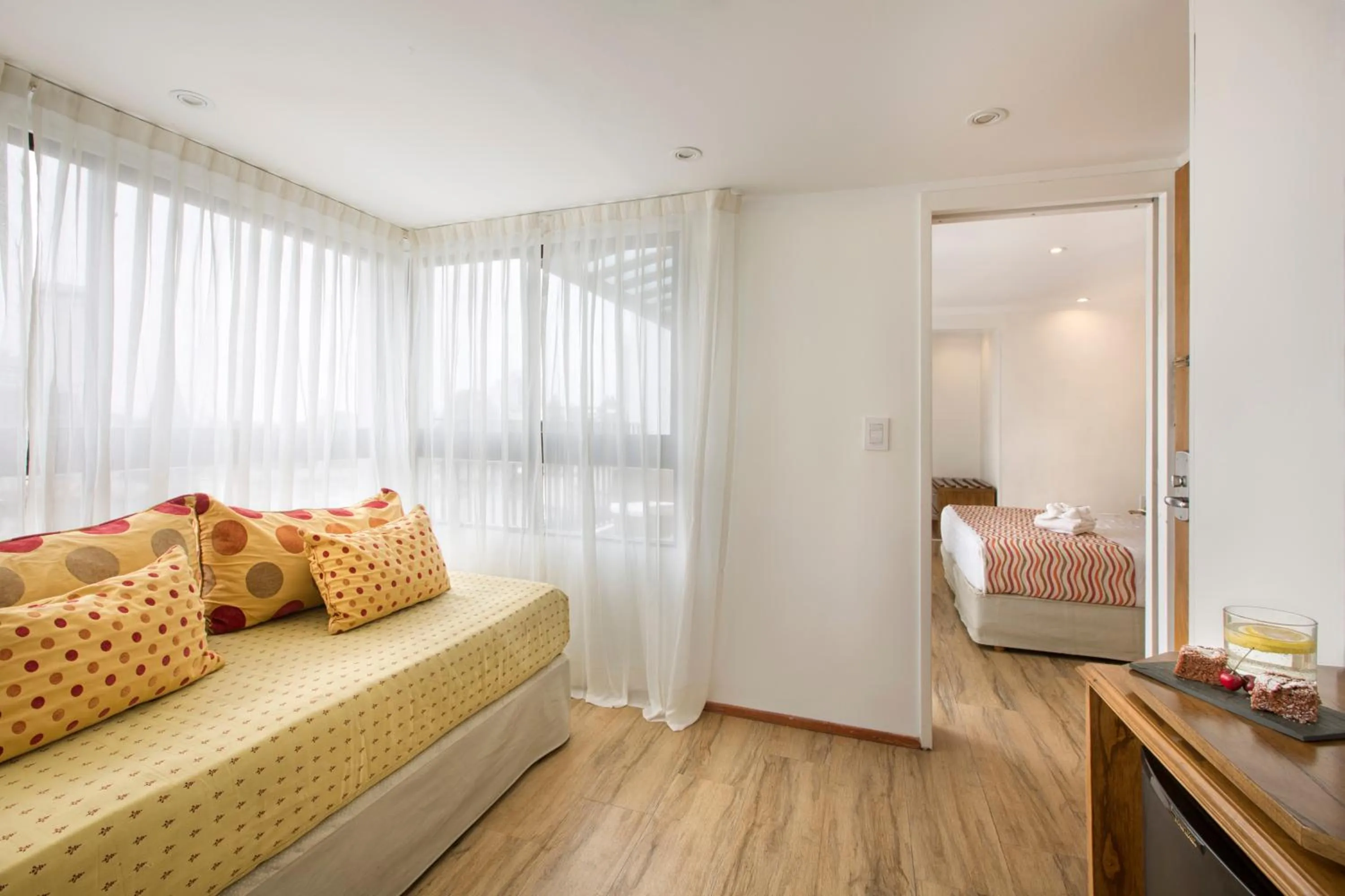 Bedroom, Bed in Hotel Sheltown