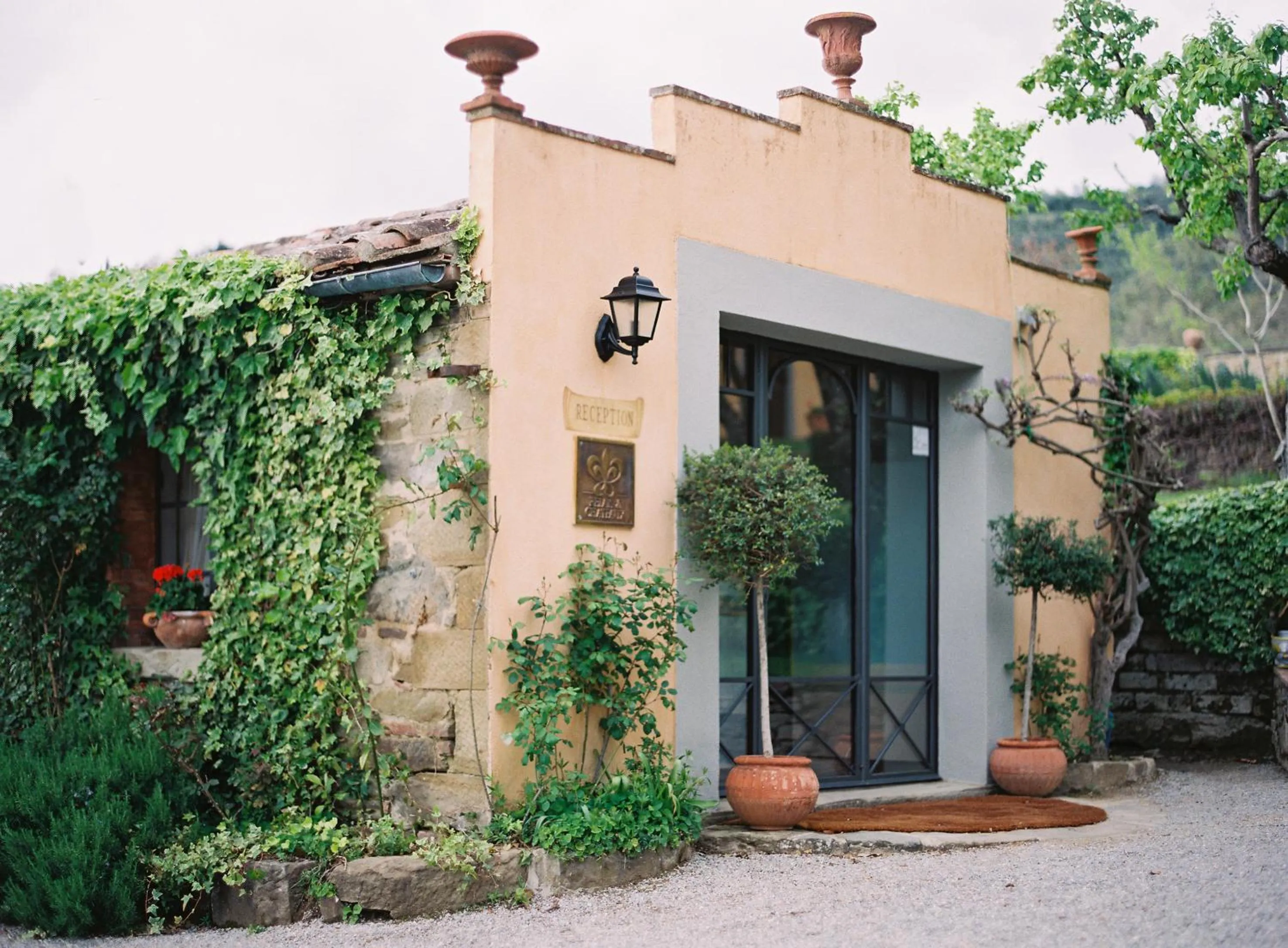Lobby or reception in Il Falconiere Relais & Spa