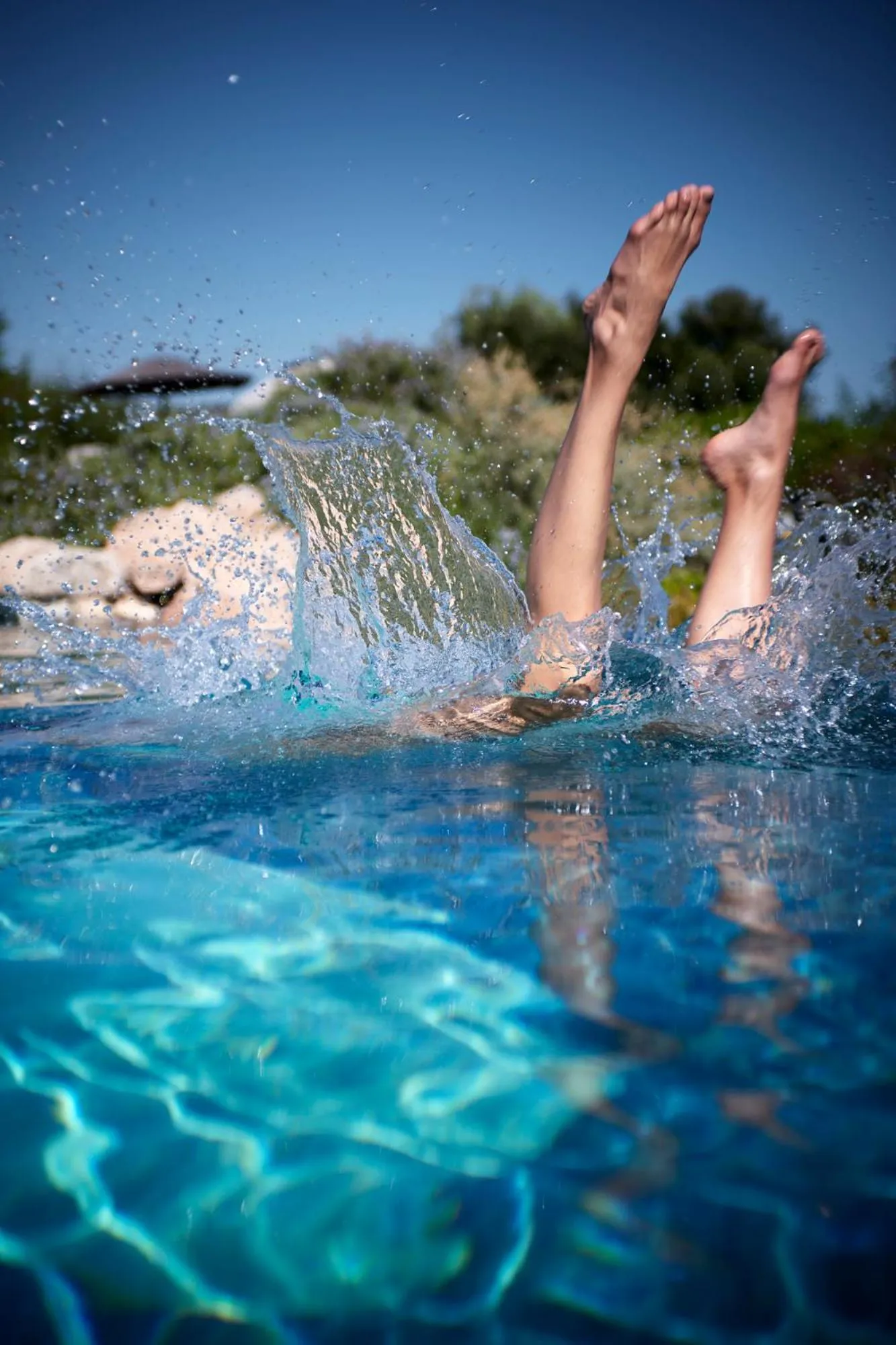 Pool view in U Capu Biancu