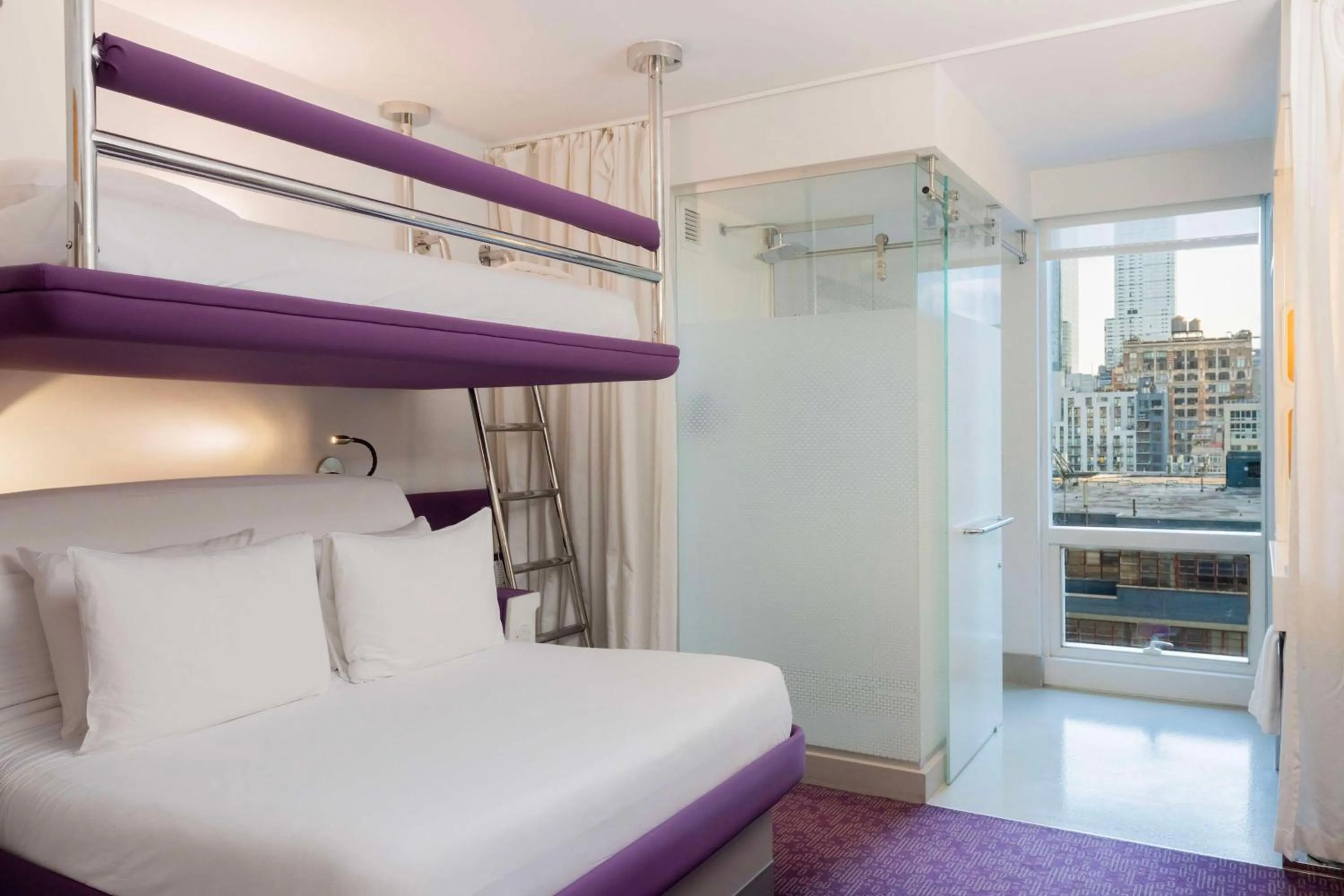 Bedroom, Bed in YOTEL New York Times Square