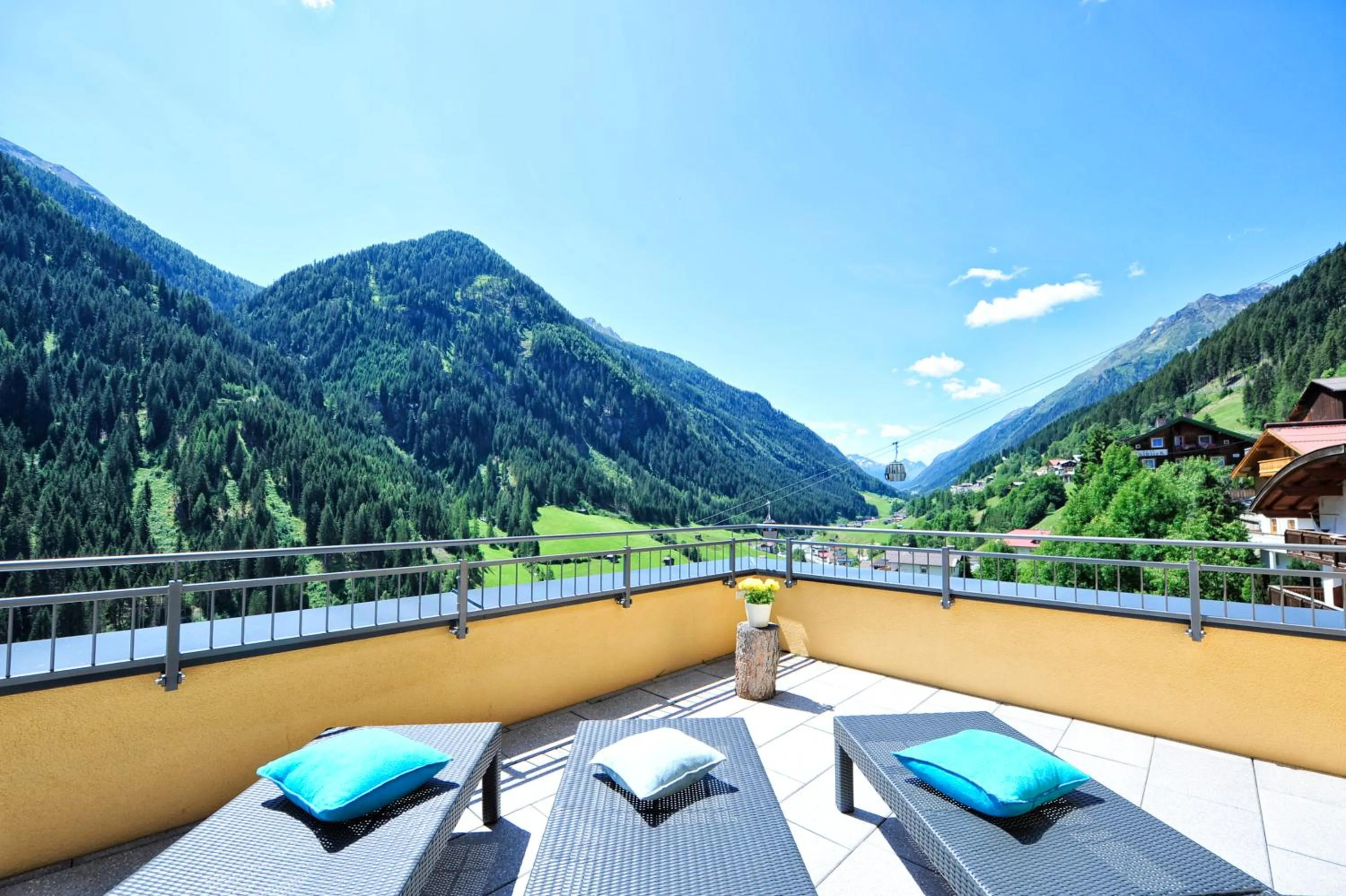 Balcony/Terrace in Hotel Dorfstadl