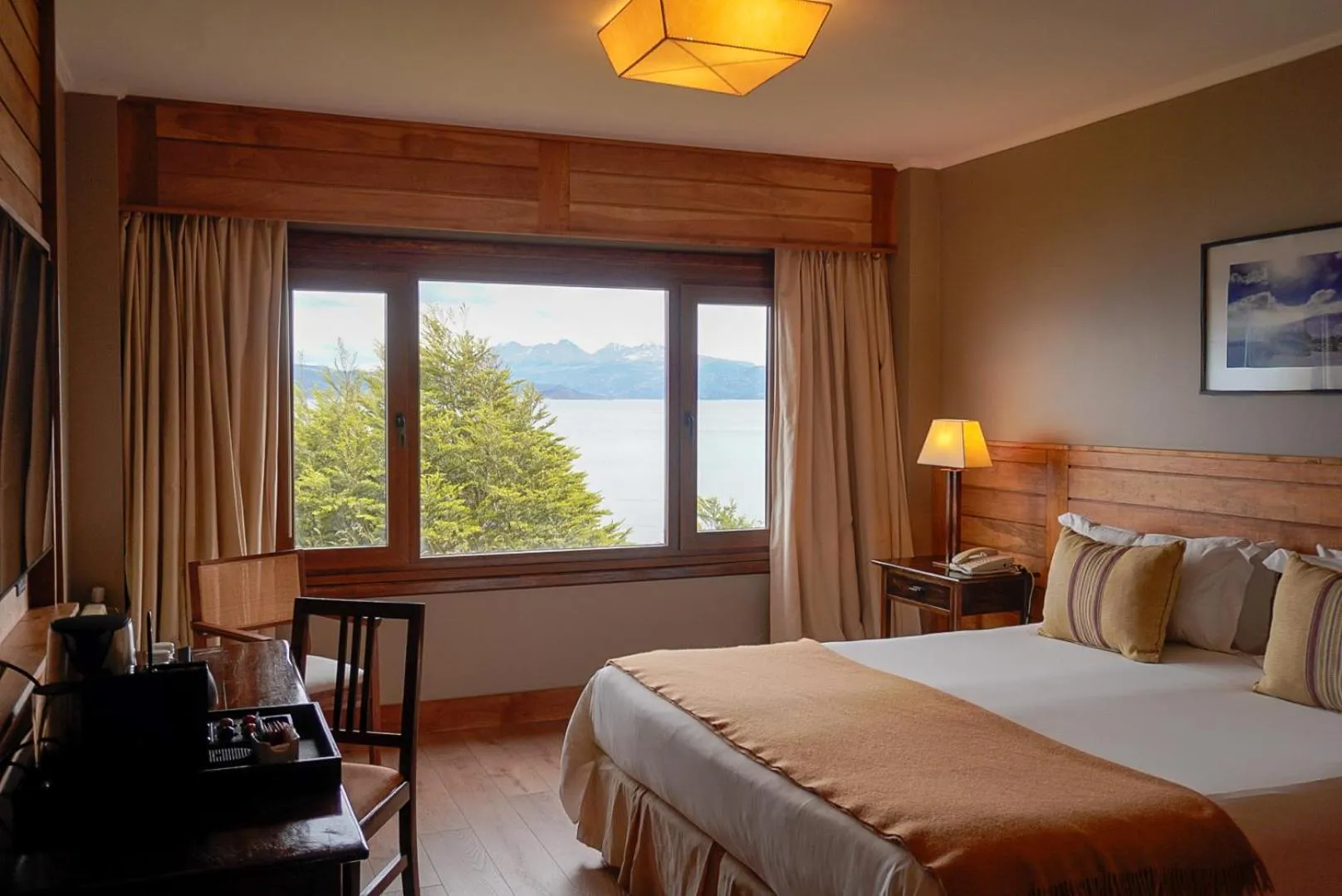 View (from property/room), Bed in Los Cauquenes Resort + Spa + Experiences