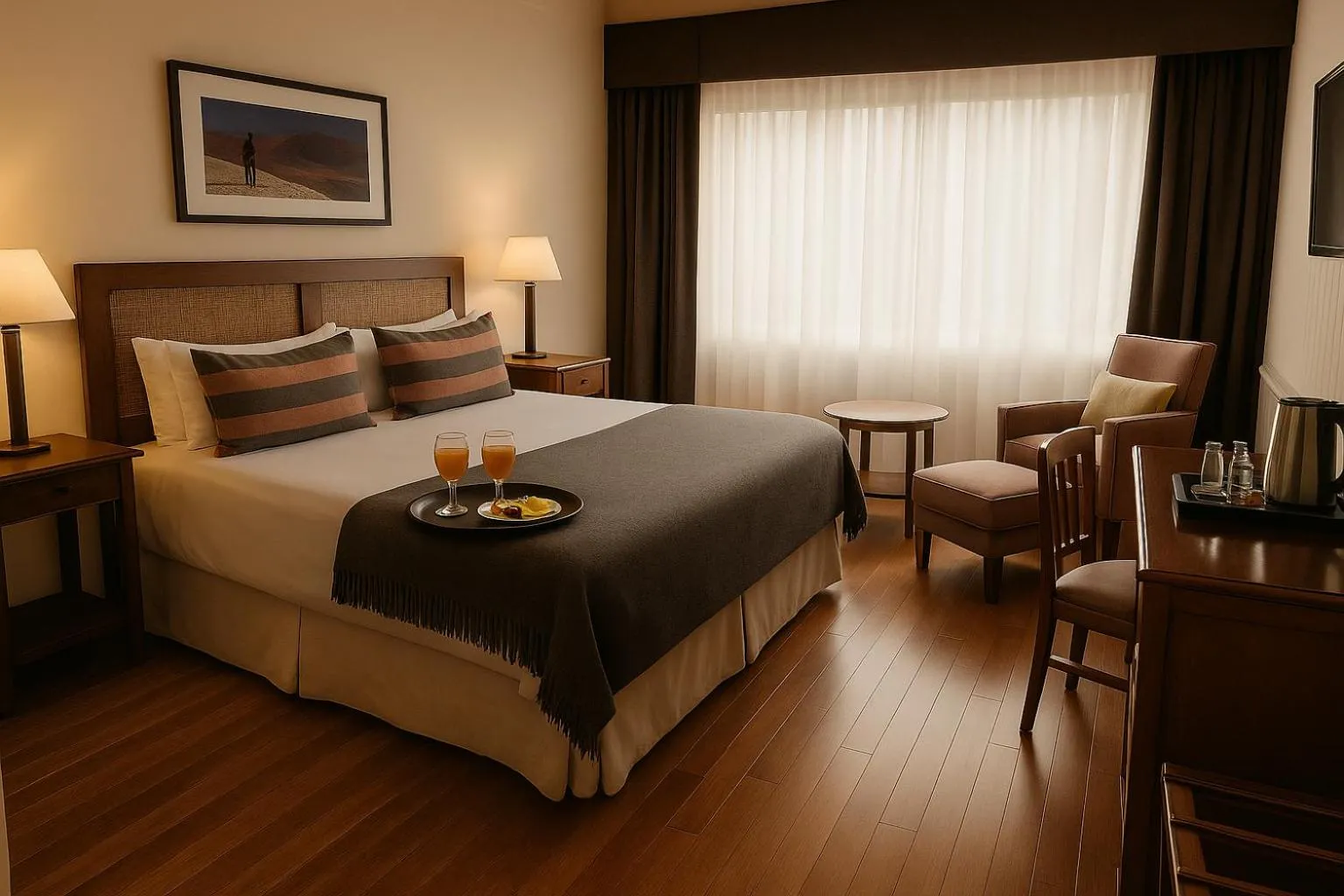 Bed in Los Cauquenes Resort + Spa + Experiences